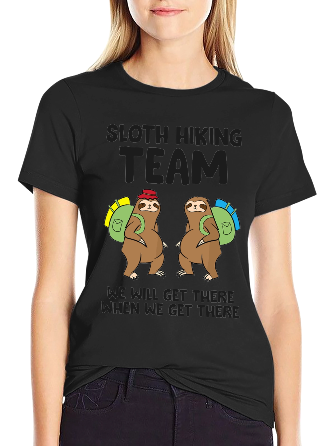 Sloth Hiking Team T-Shirt - Funny Adventure Tee