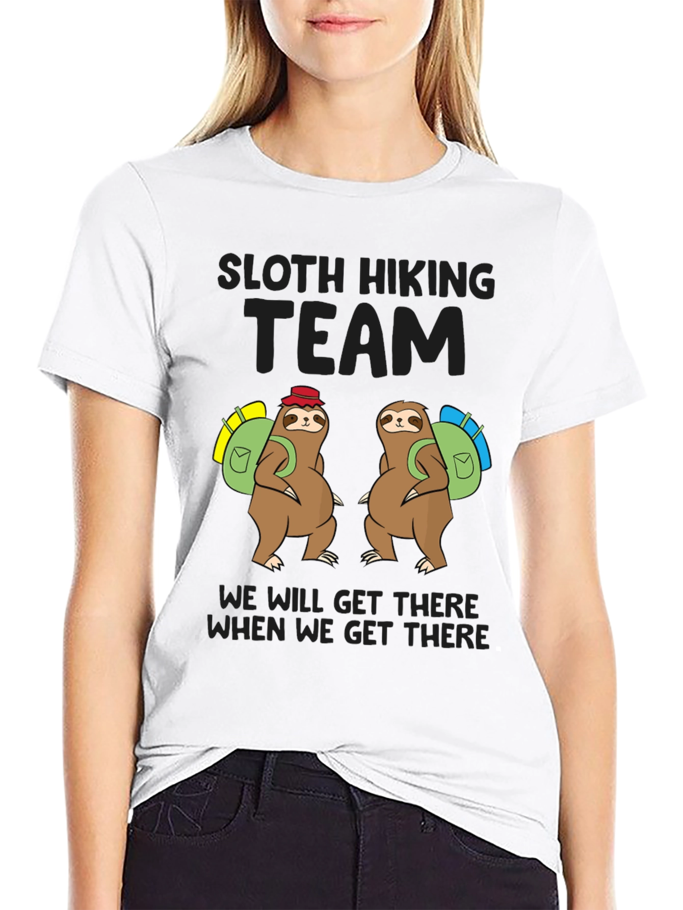 Sloth Hiking Team T-Shirt - Funny Adventure Tee