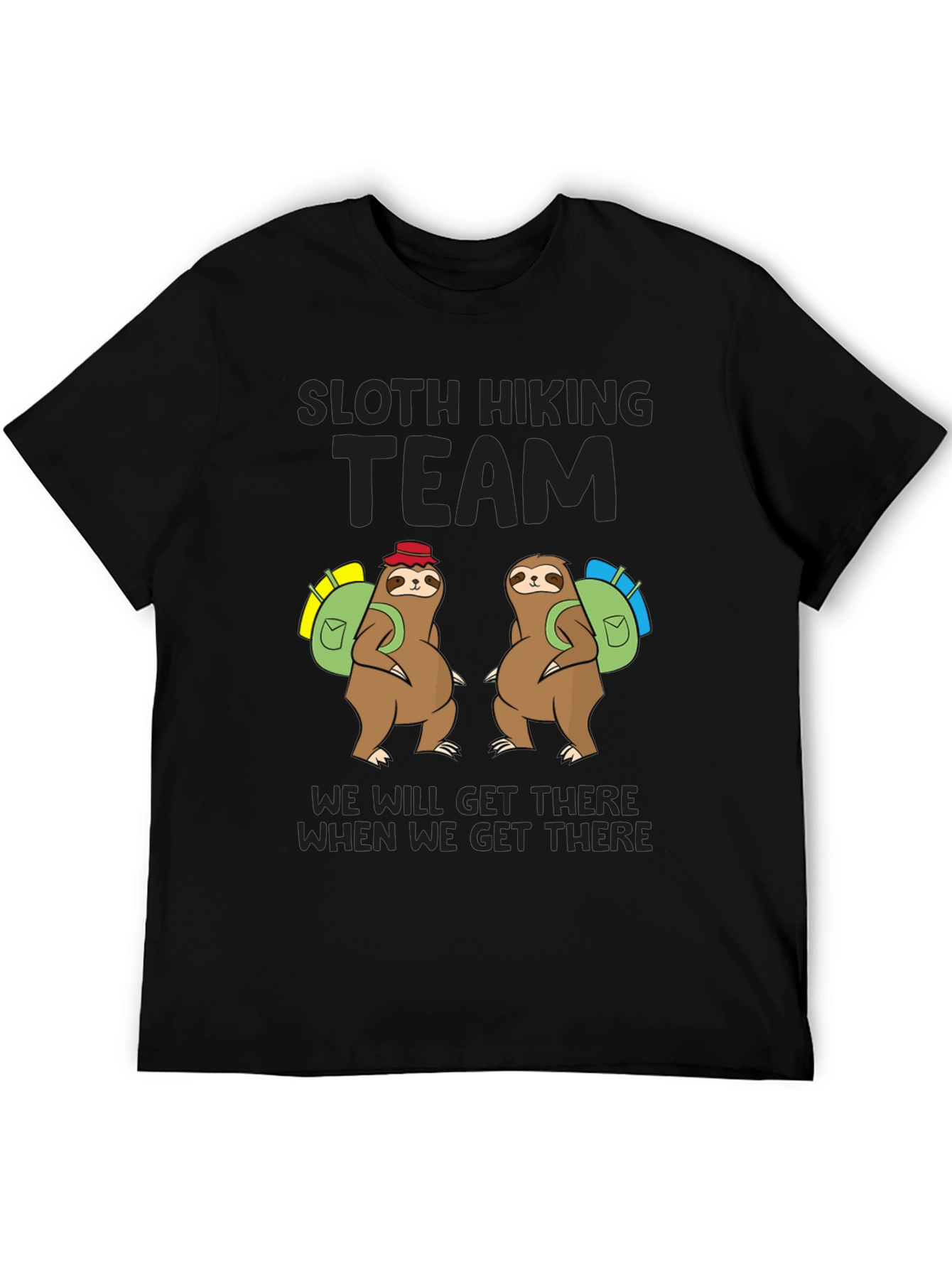 Sloth Hiking Team T-Shirt - Funny Adventure Tee