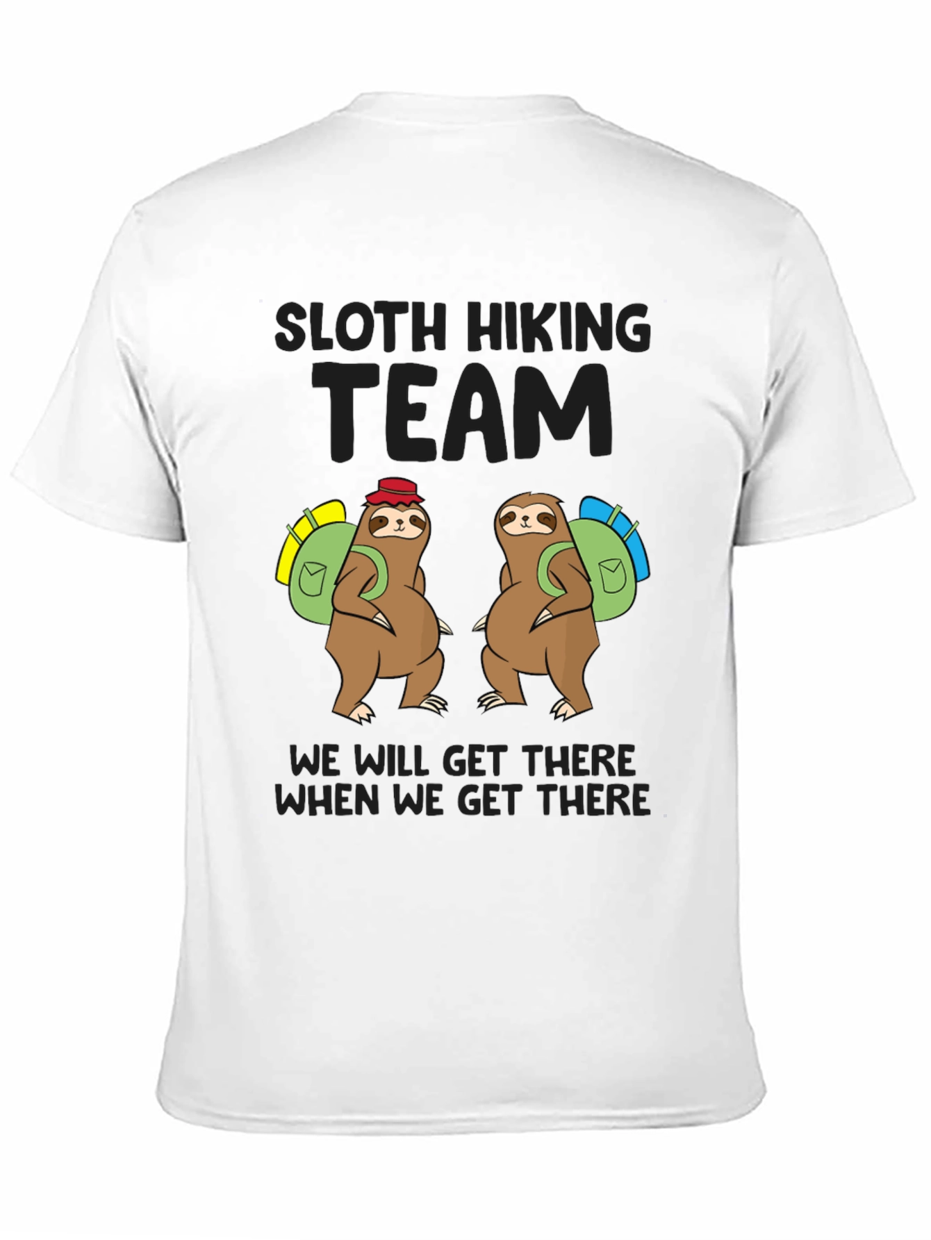 Sloth Hiking Team T-Shirt - Funny Adventure Tee
