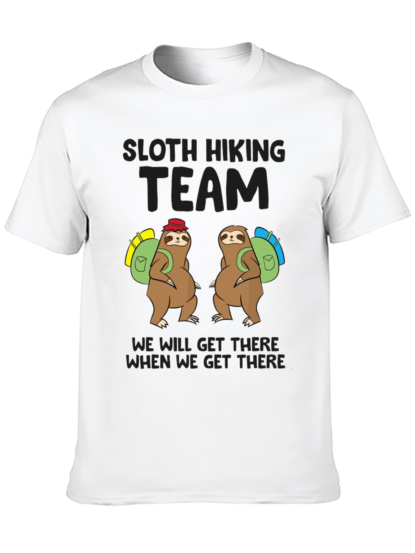 Sloth Hiking Team T-Shirt - Funny Adventure Tee