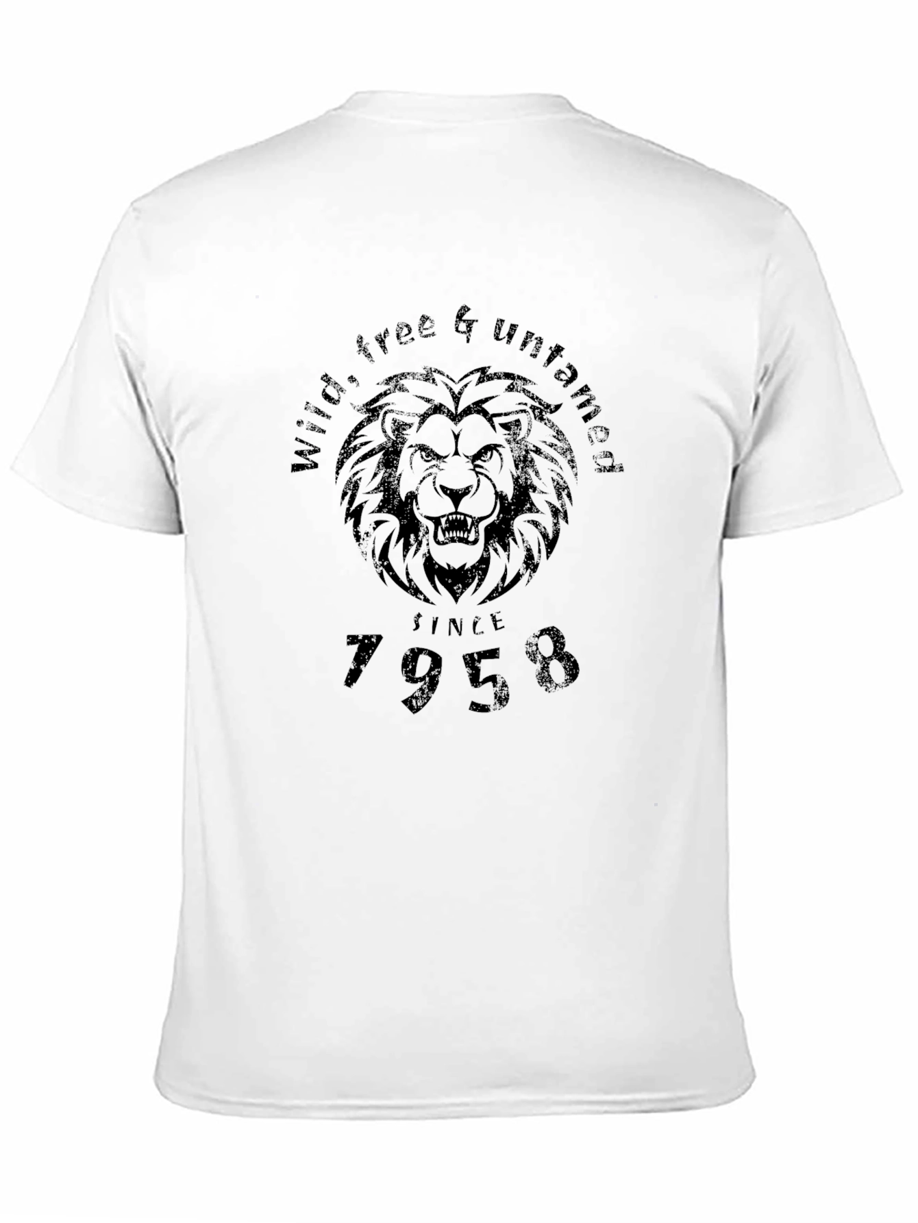Wild Free & Untamed Lion Graphic T-Shirt