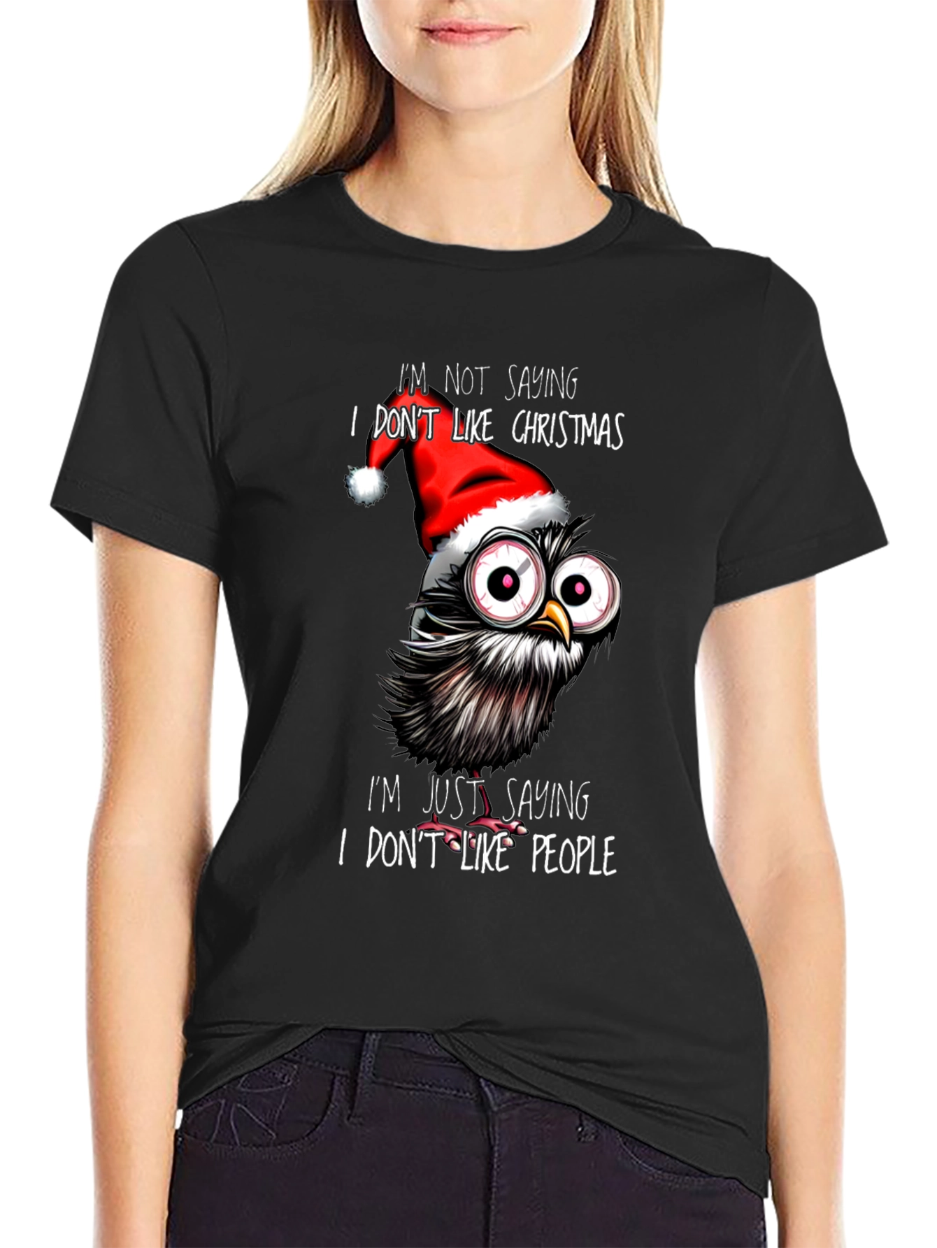 Grumpy Christmas Owl T-Shirt