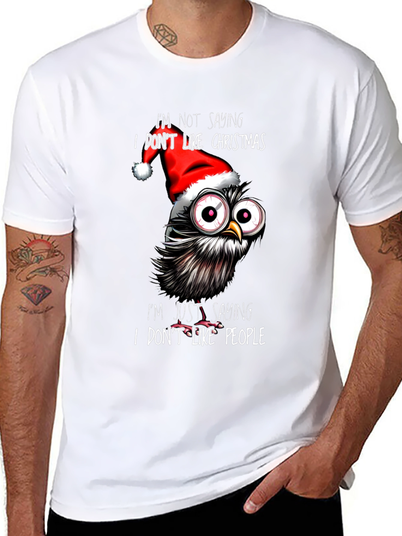 Grumpy Christmas Owl T-Shirt