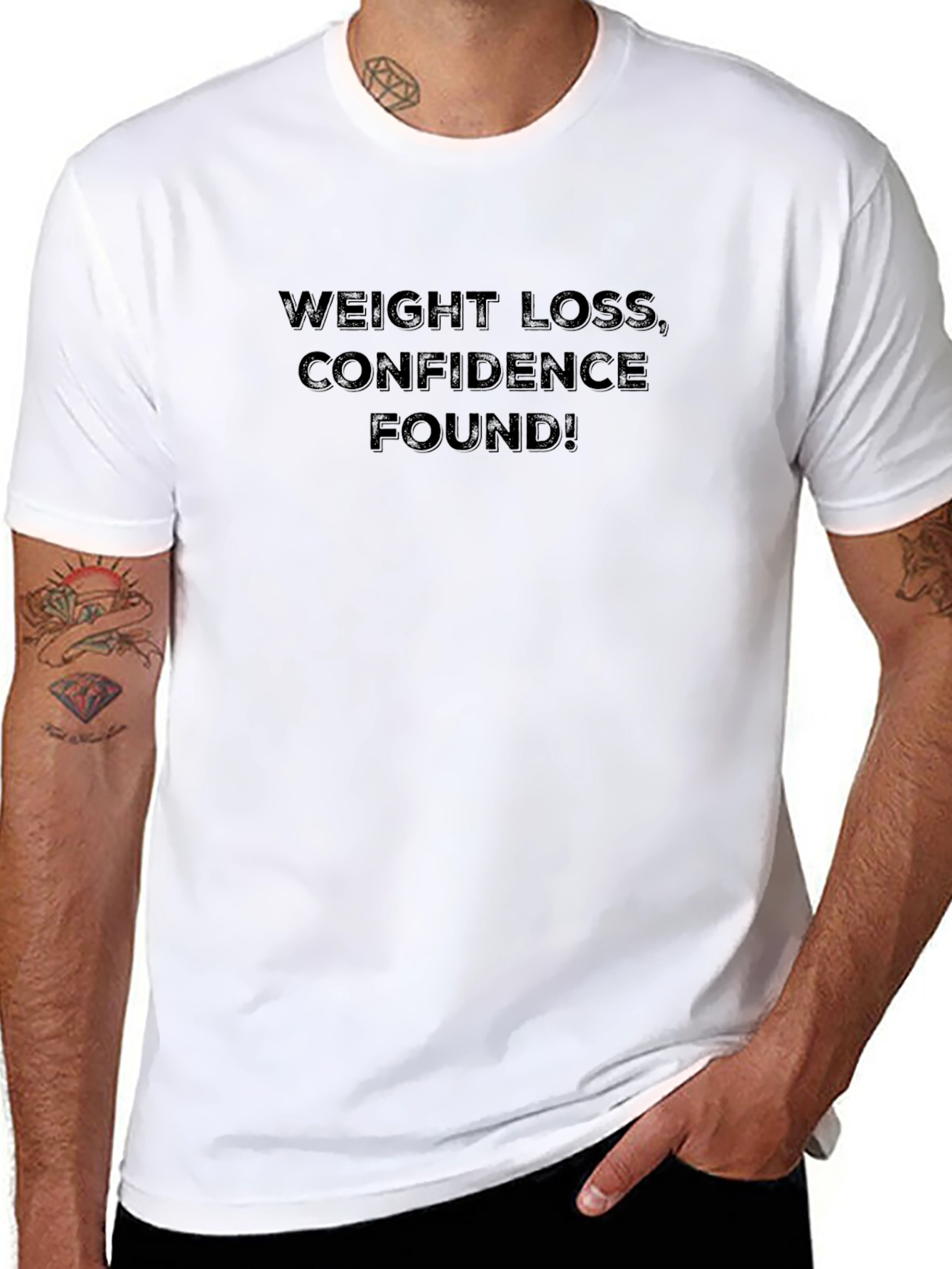 Weight Loss Confidence Found Black T-Shirt