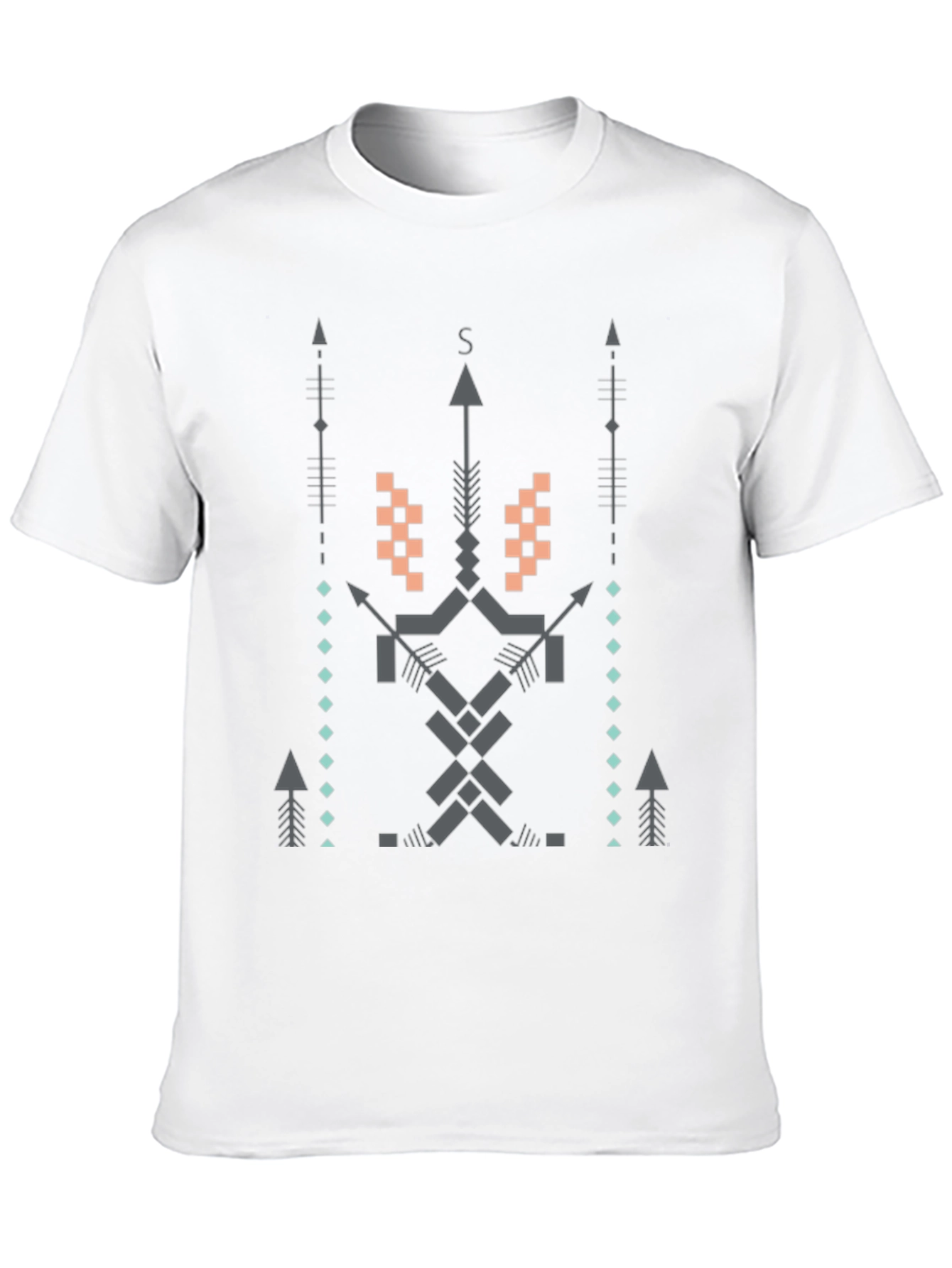 Geometric Arrow T-Shirt - Modern Tribal Design