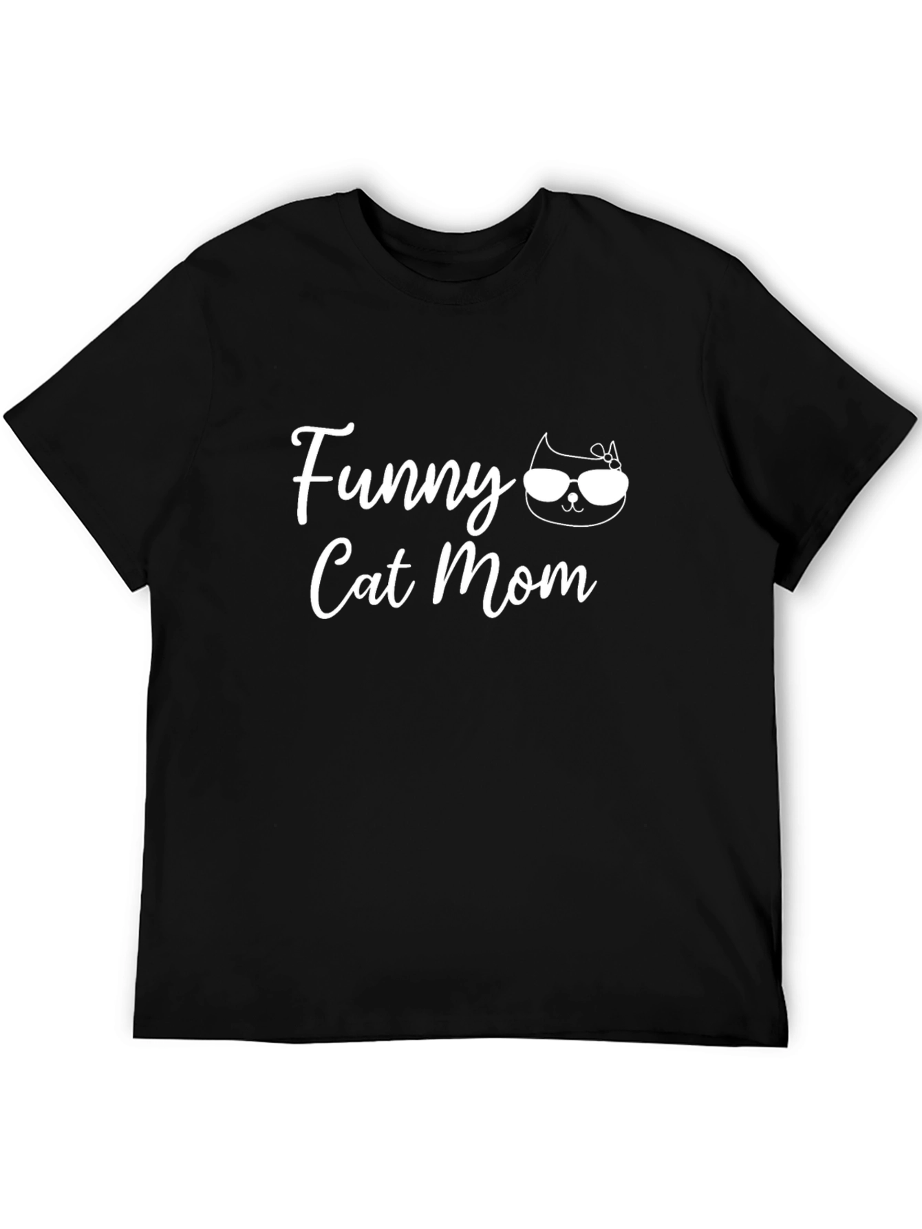 Funny Cat Mom Graphic T-Shirt