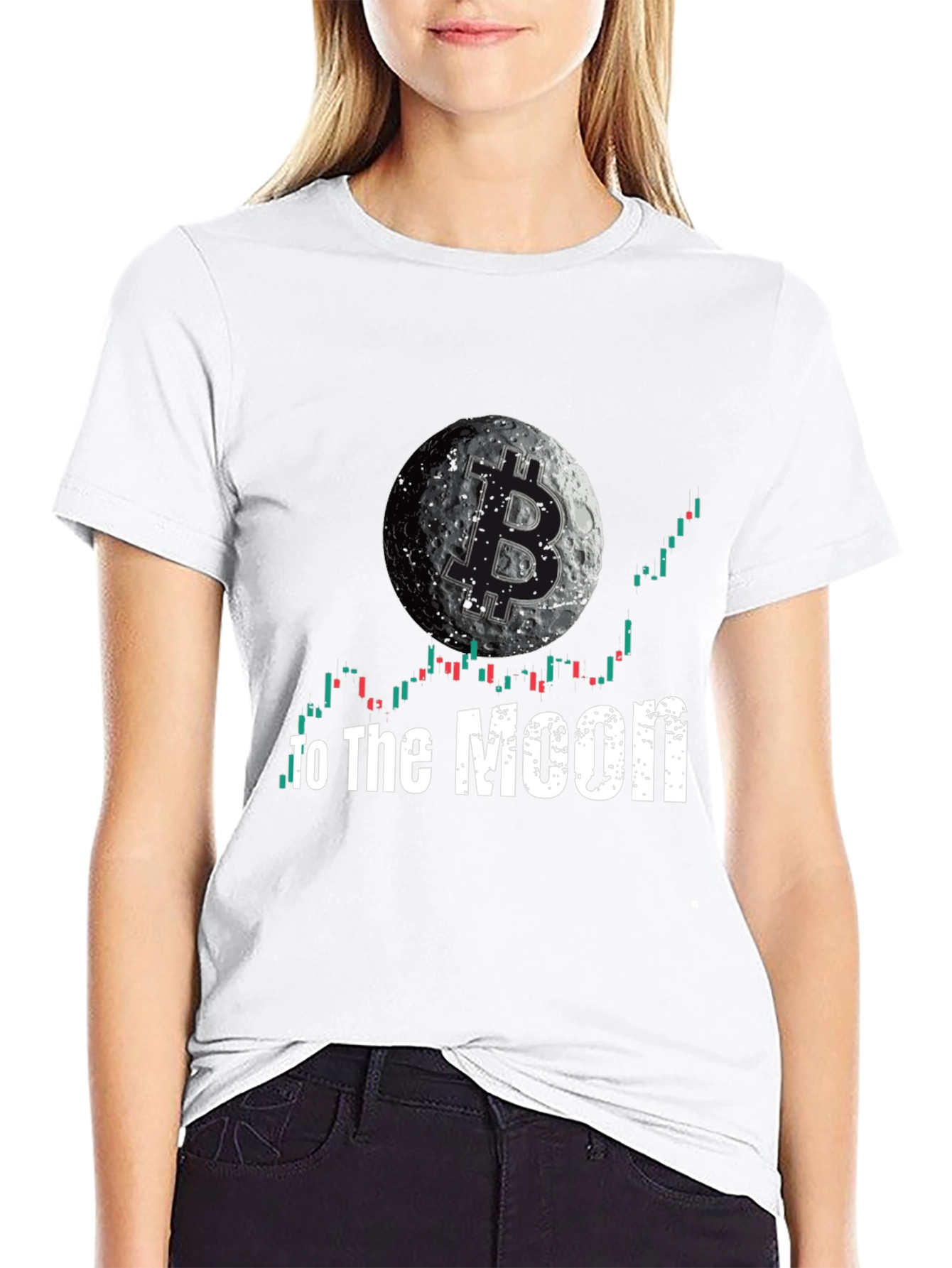 Bitcoin to the Moon T-Shirt - Crypto Trading Tee
