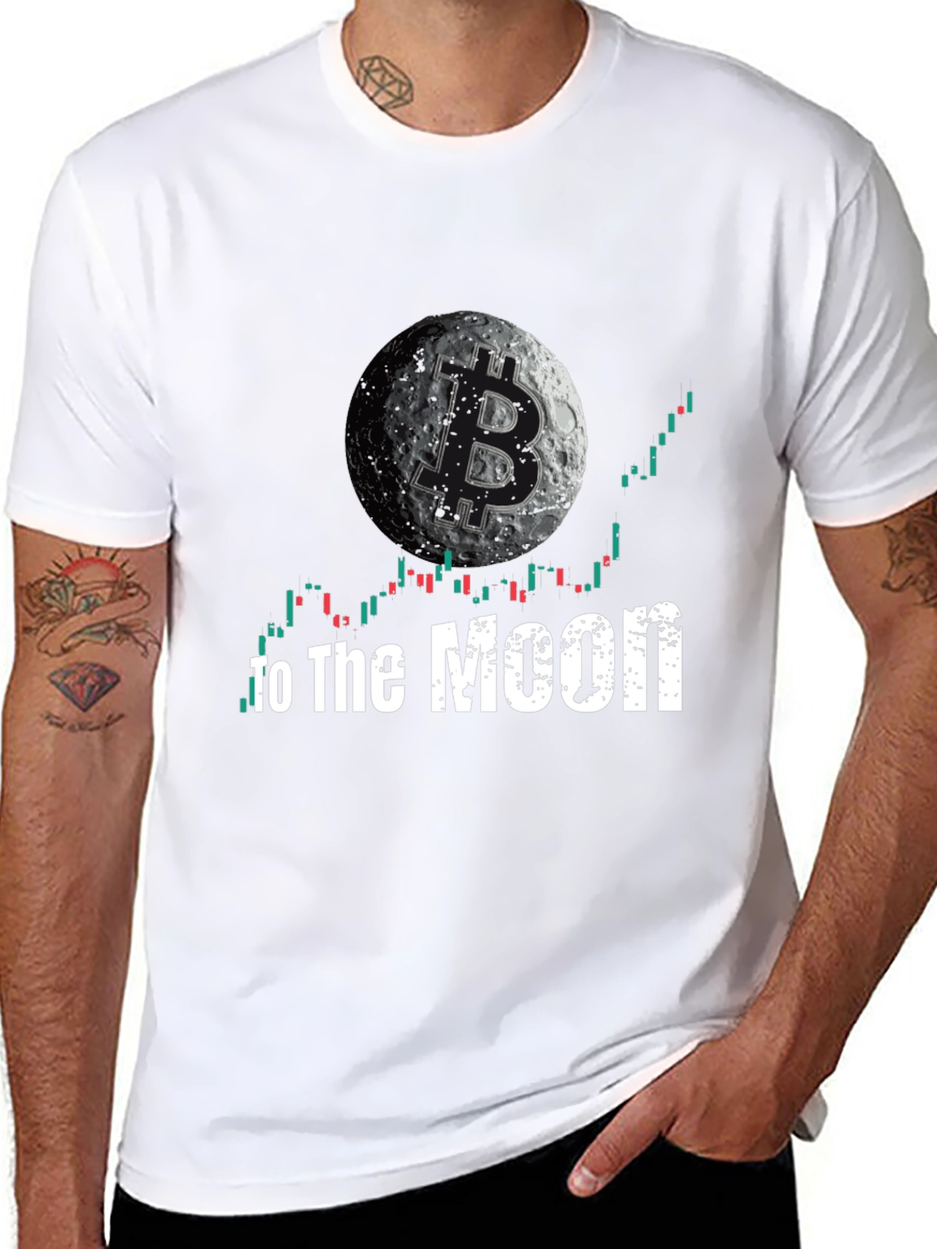 Bitcoin to the Moon T-Shirt - Crypto Trading Tee