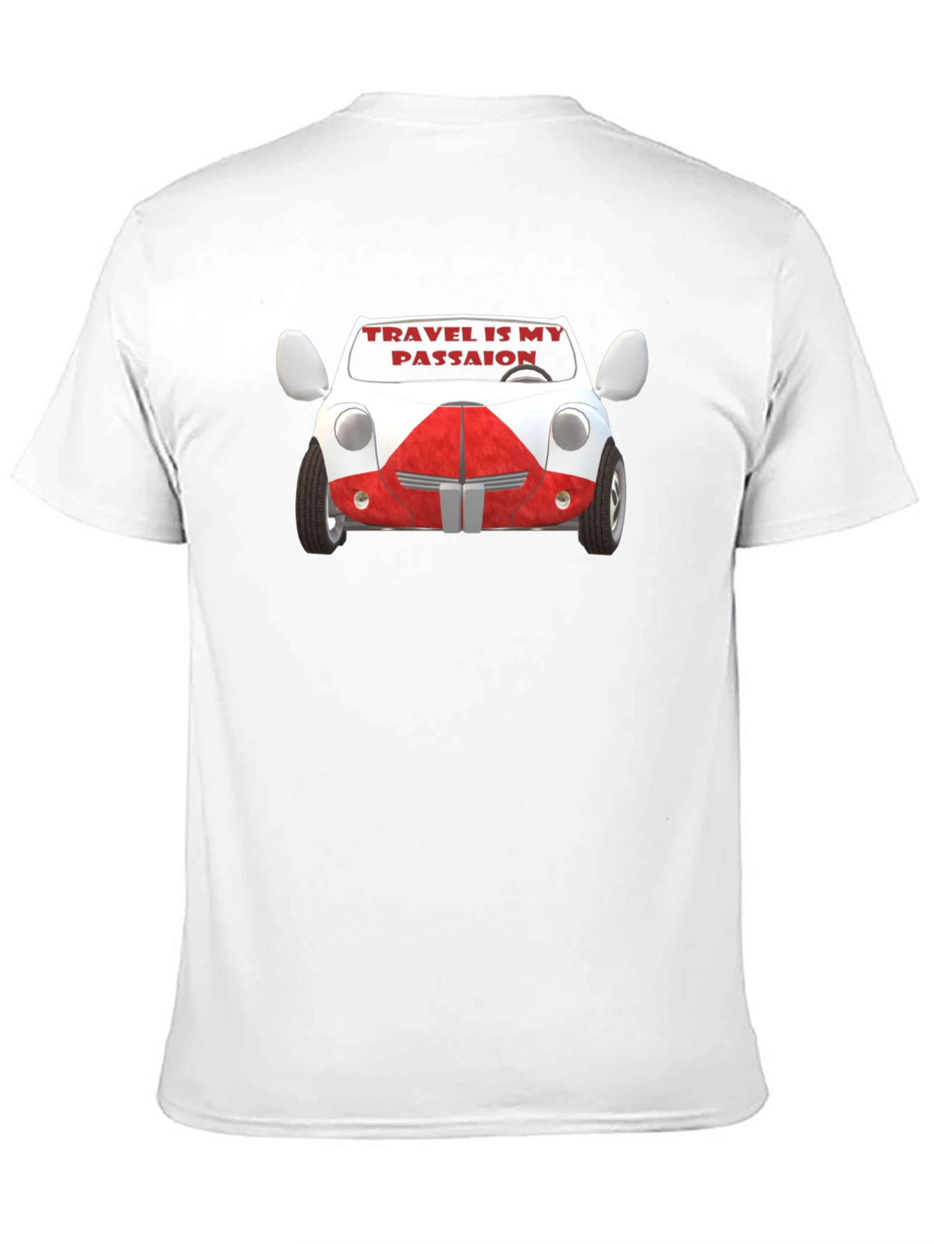 Travel Is My Passion Black Graphic T-Shirt