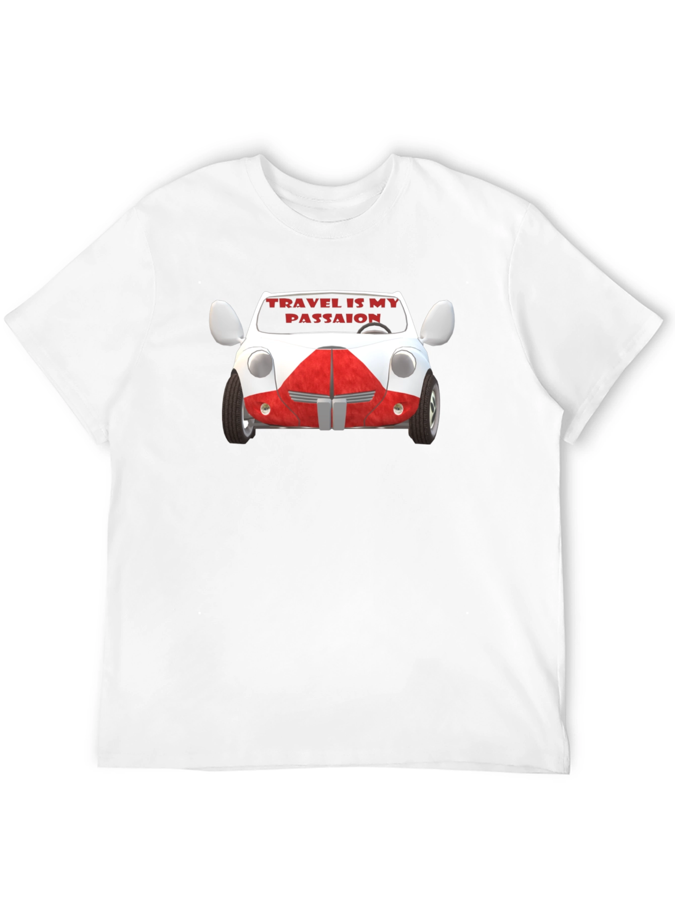 Travel Is My Passion Black Graphic T-Shirt