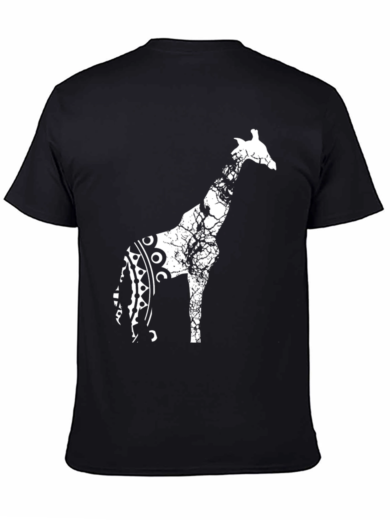 Giraffe Graphic Black T-Shirt