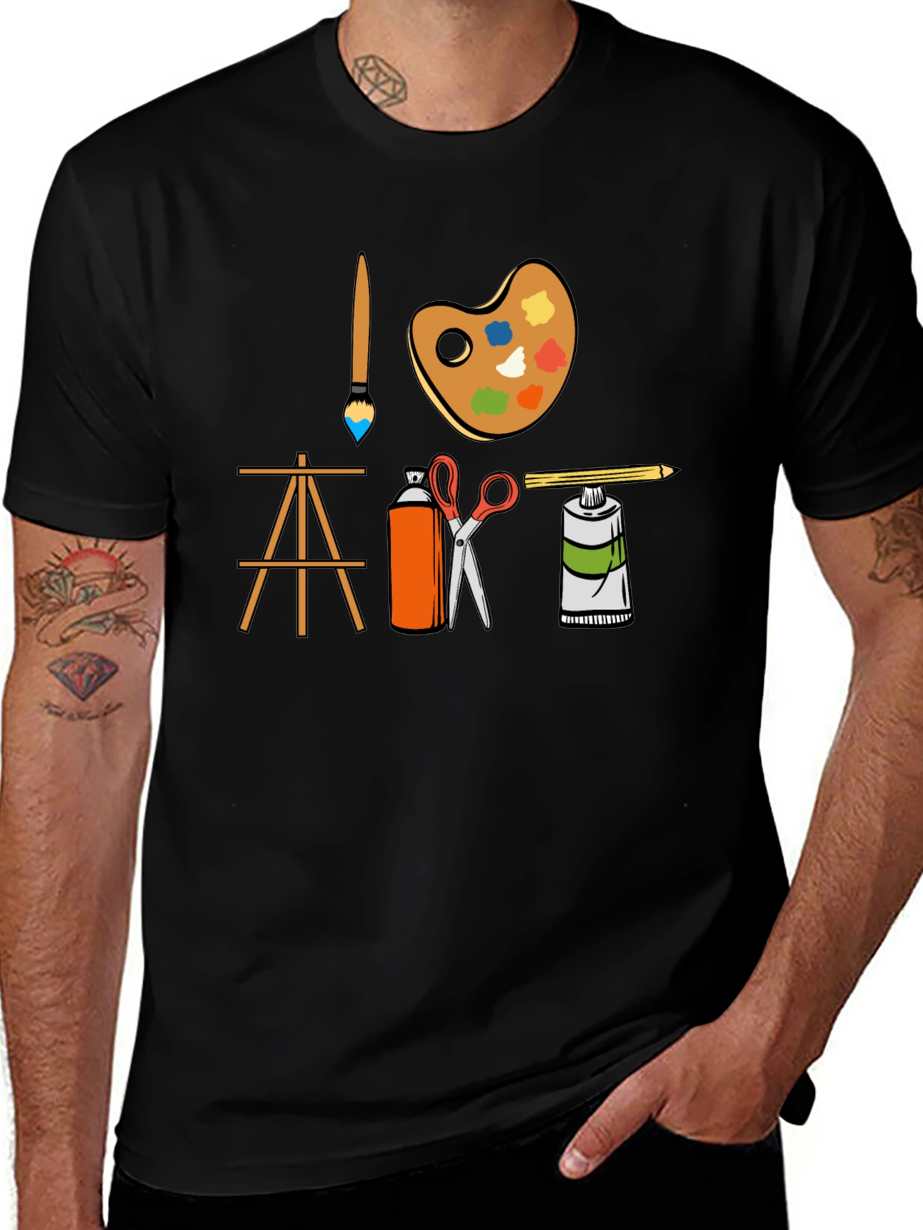Artists Tools Graphic T-Shirt - Creative Arts Design