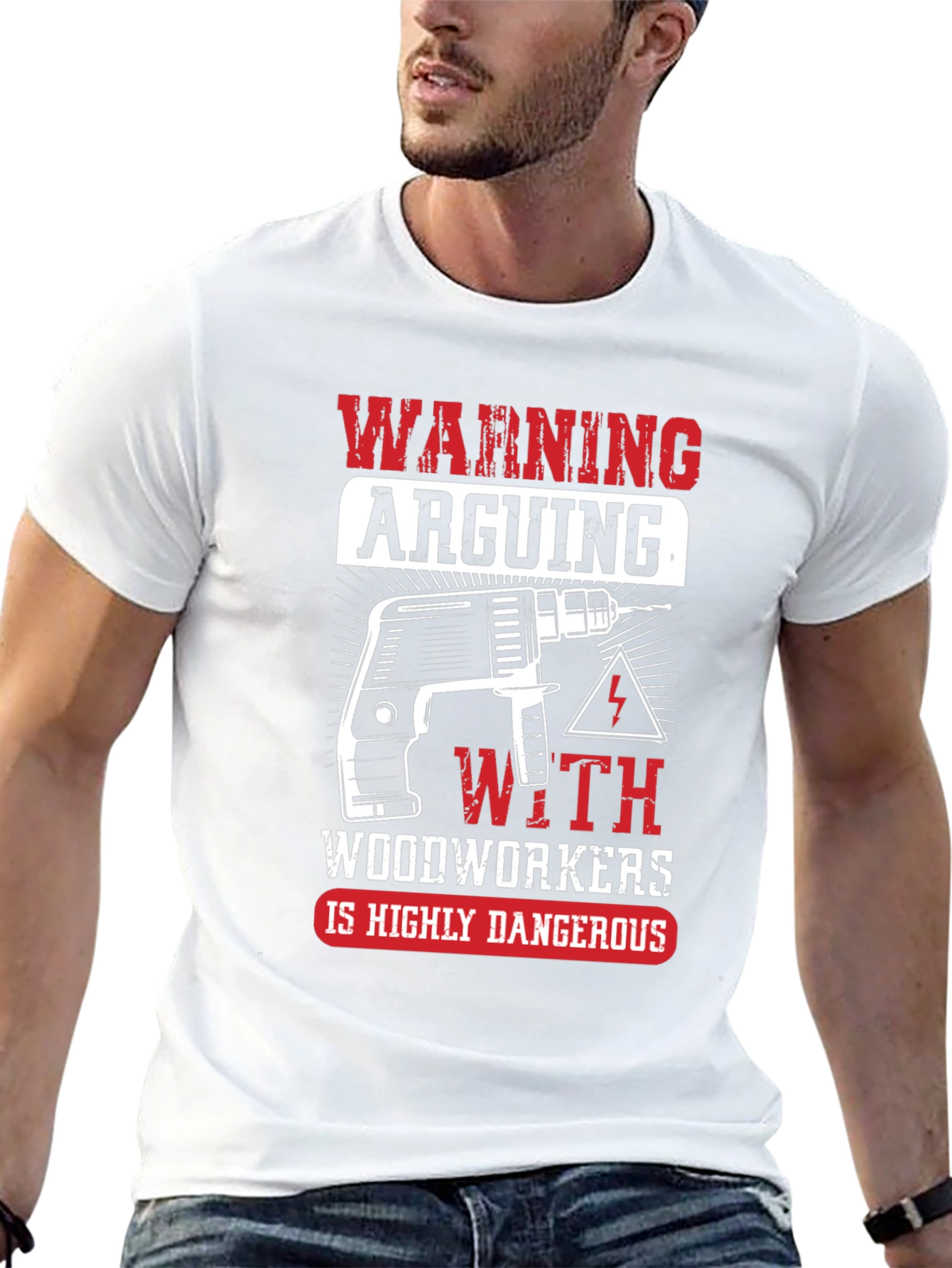 Warning Arguing with Woodworkers T-Shirt