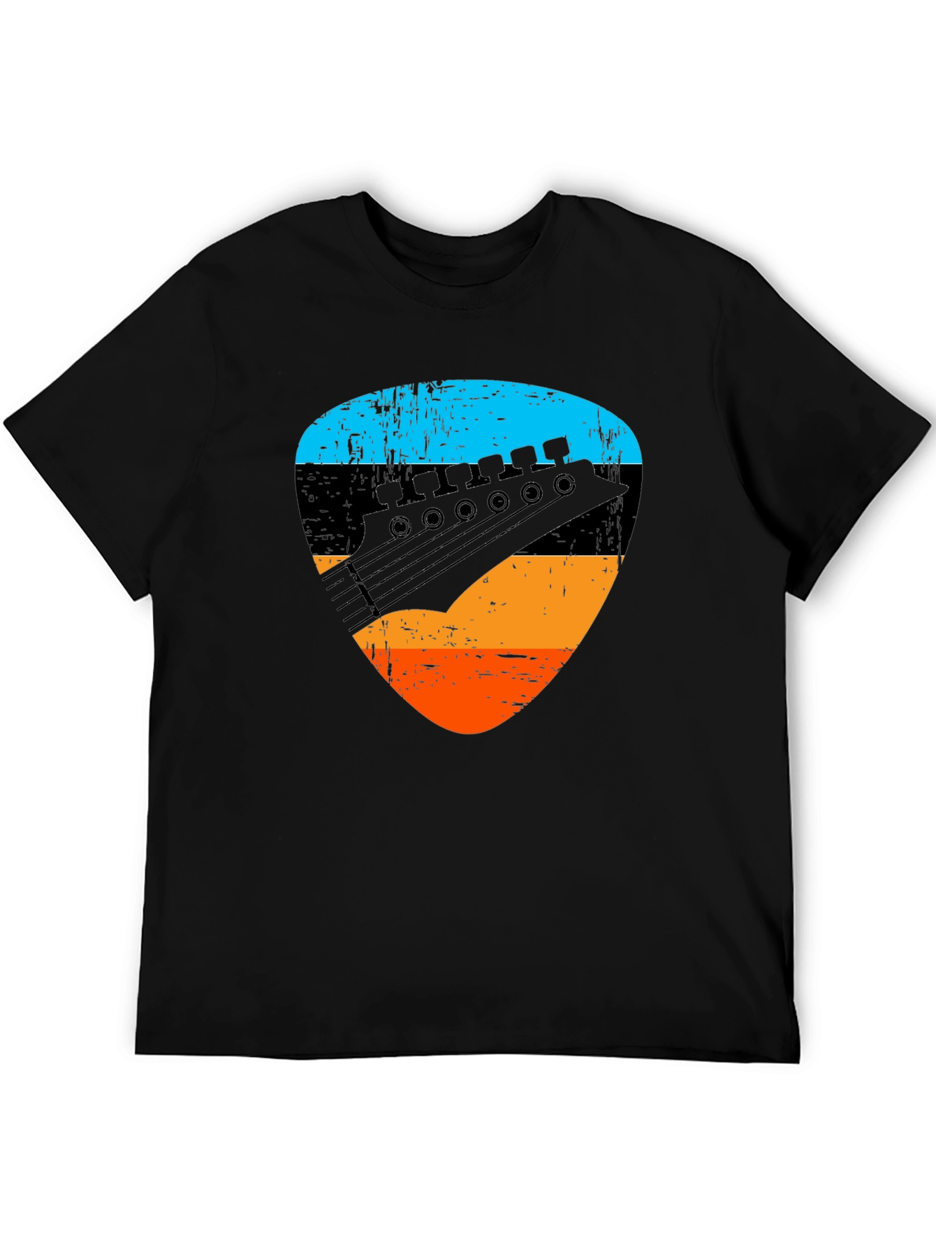 Guitar Pick Graphic Tee - Rock Music Shirt