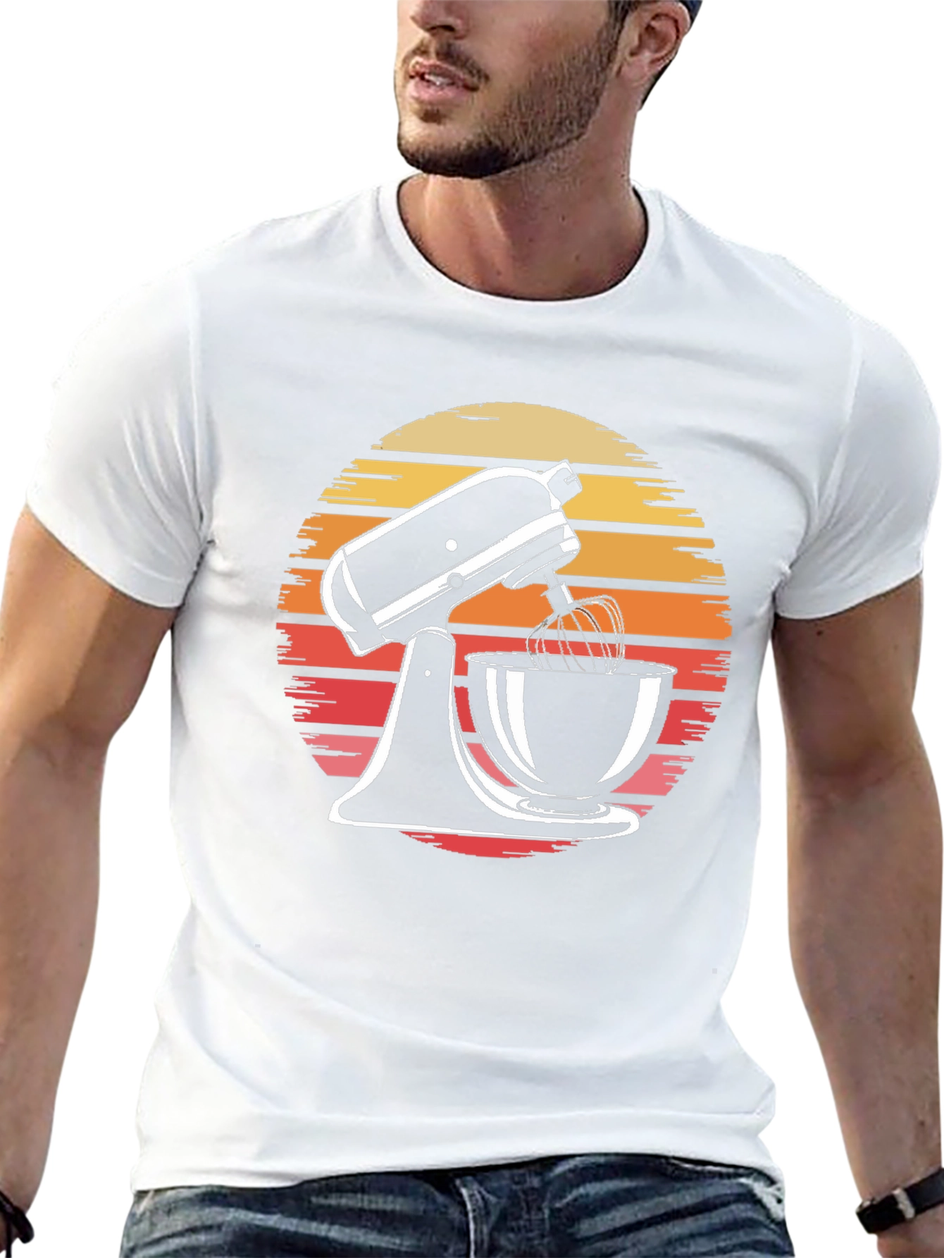 Retro Sunset Mixer Graphic Tee