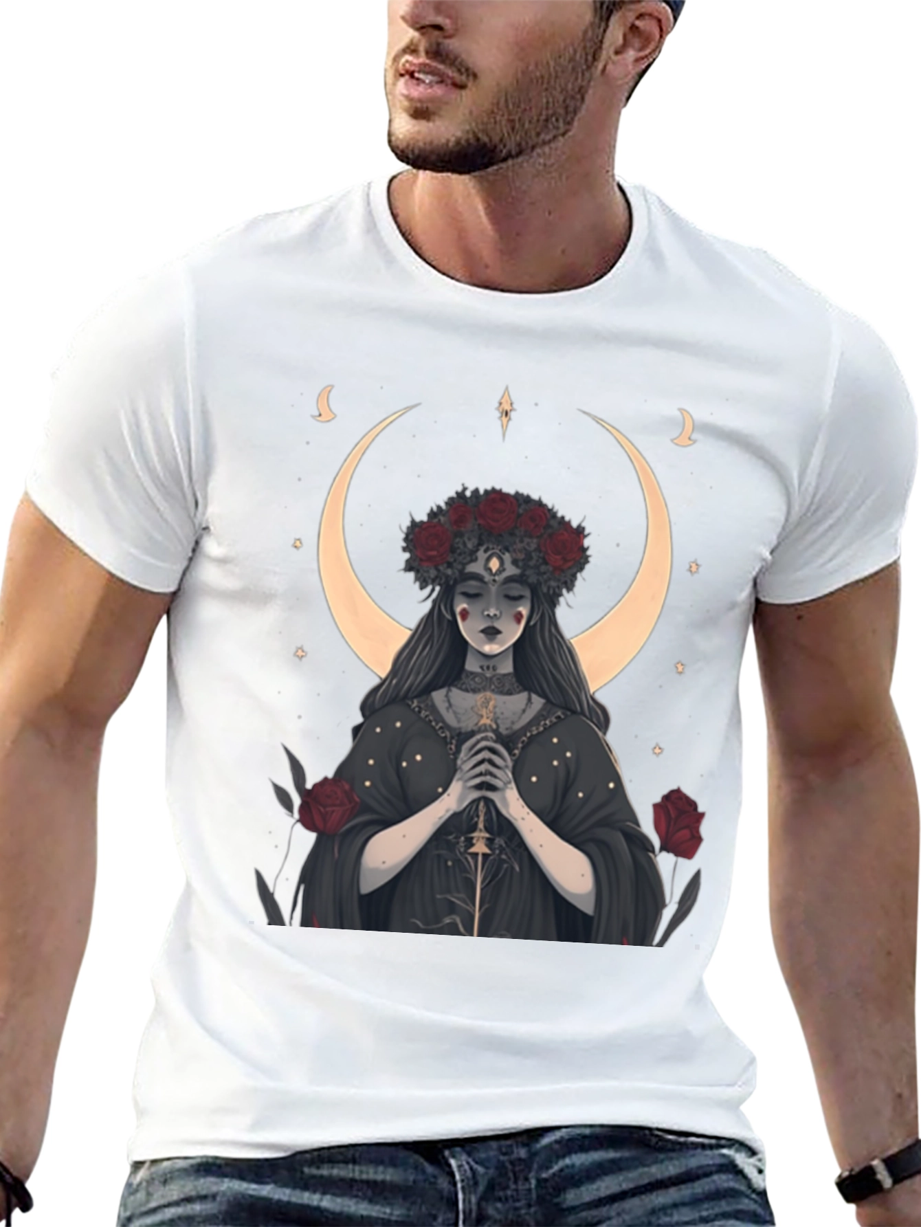 Mystic Moon Goddess Graphic Tee