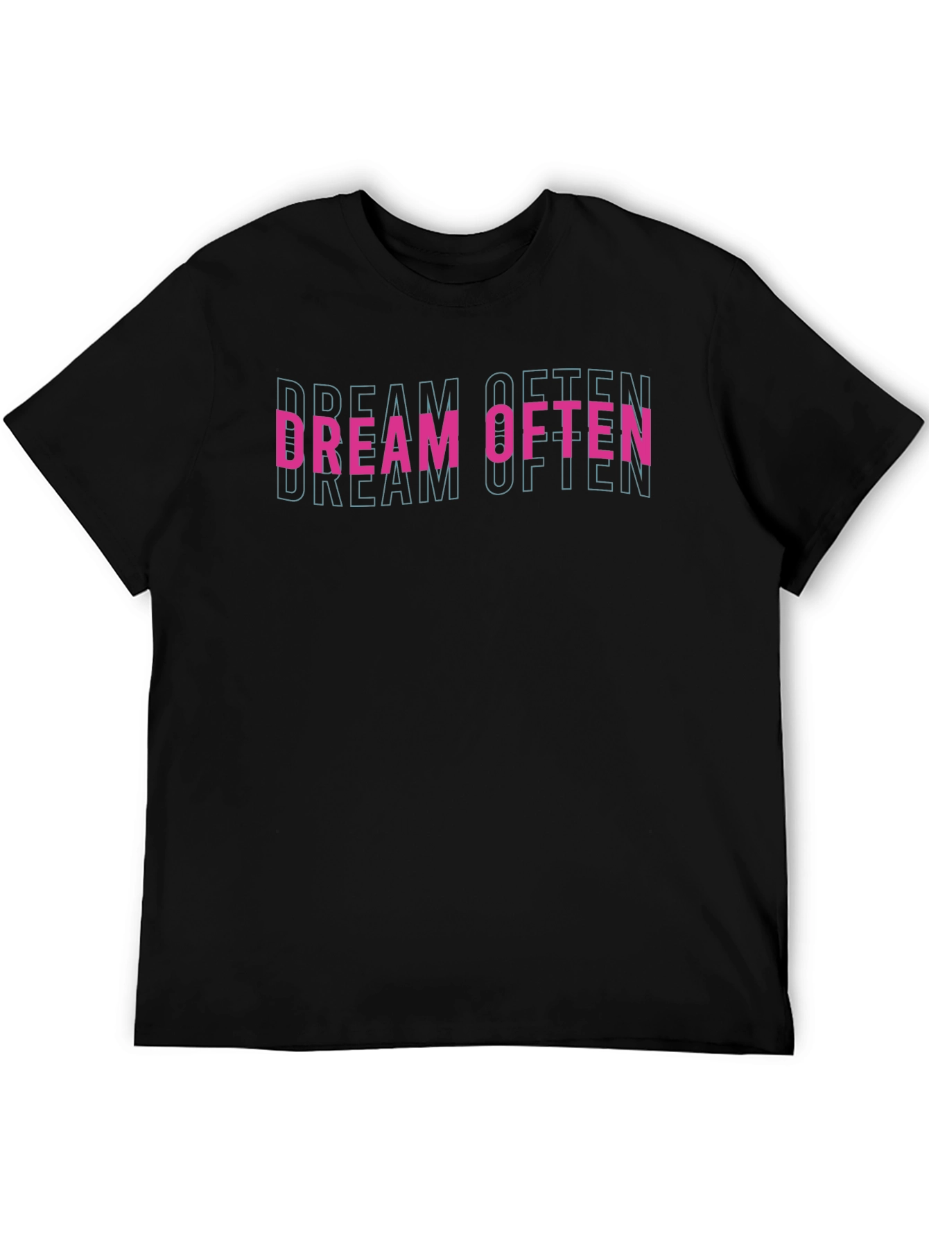 Dream Often Graphic Tee - Black