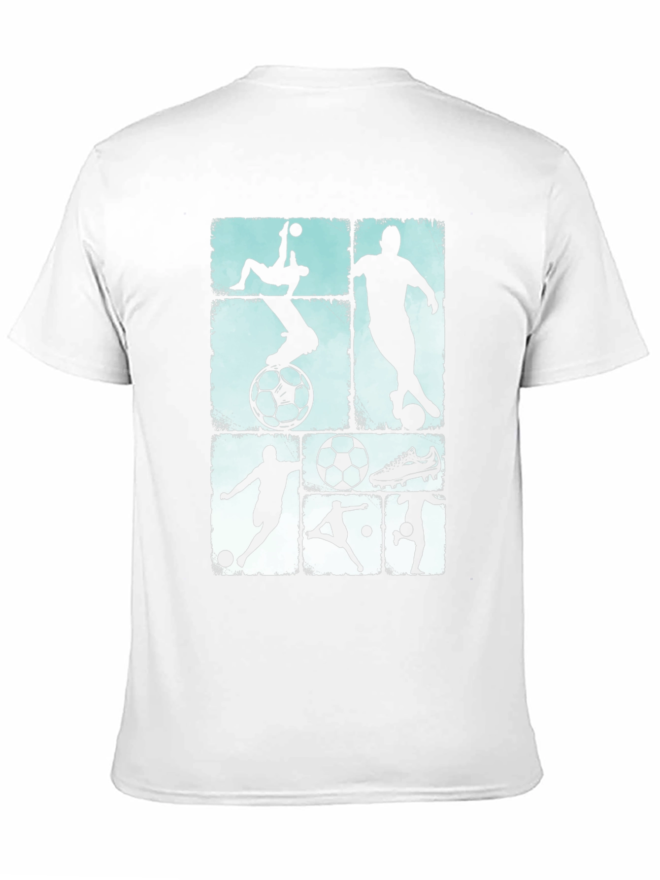 Soccer Silhouettes Black Graphic Tee