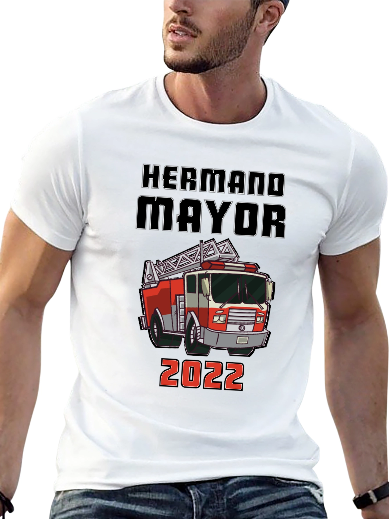 Hermano Mayor Fire Truck T-Shirt