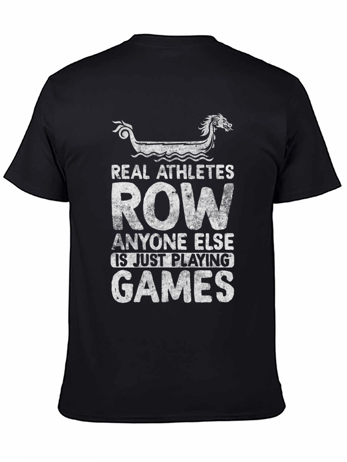 Real Athletes Row T-Shirt - Rowing Graphic Tee