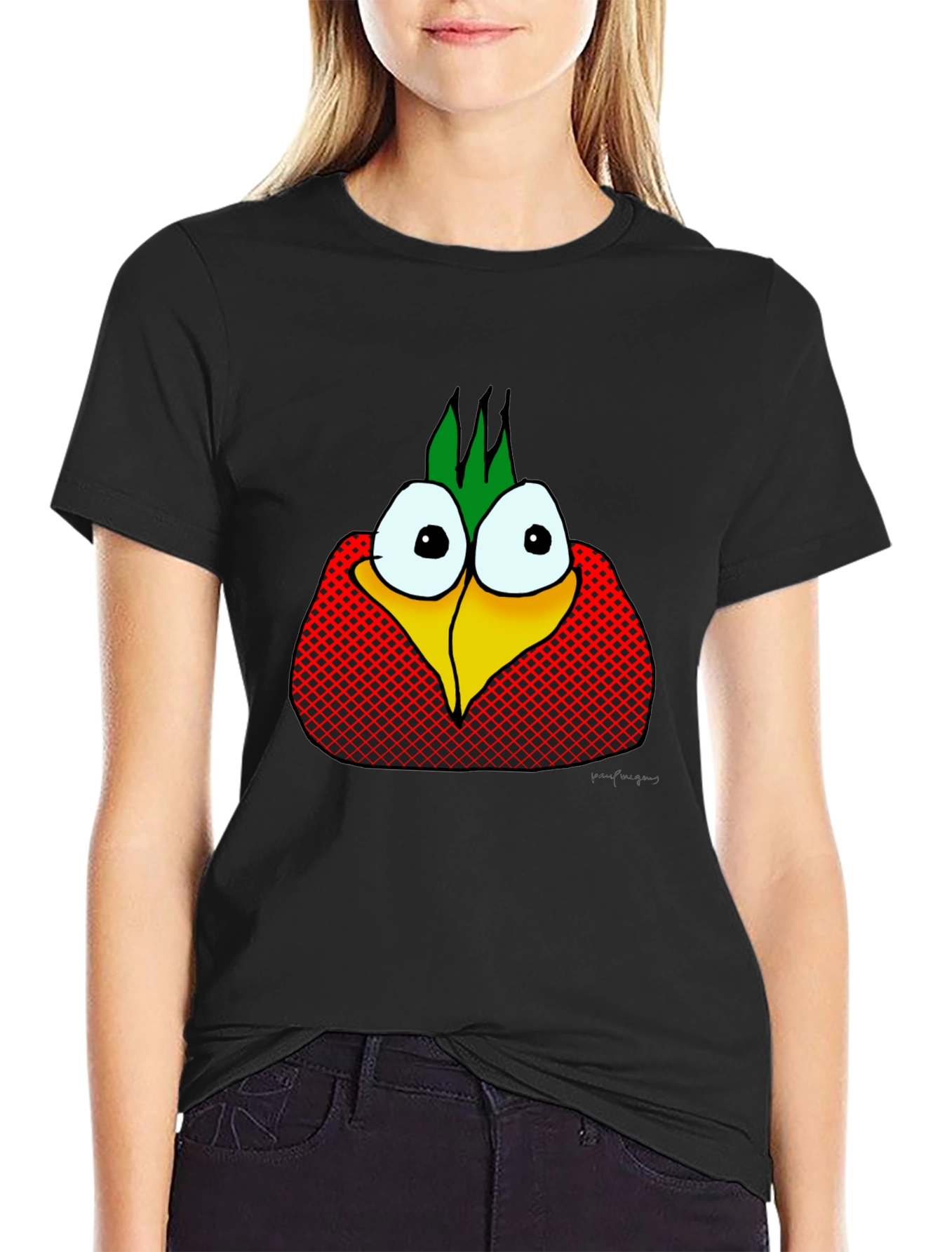Funny Cartoon Bird T-Shirt