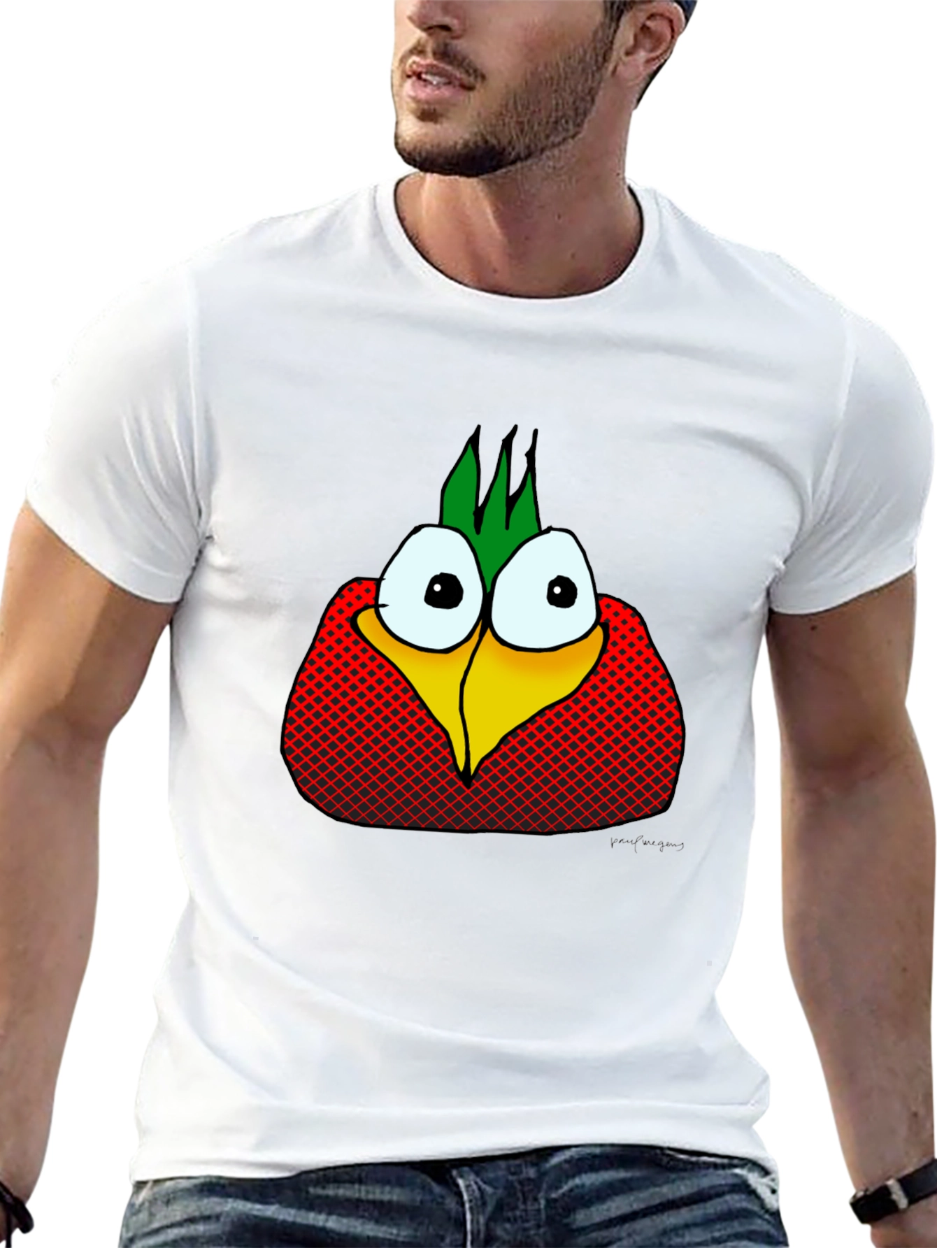 Funny Cartoon Bird T-Shirt