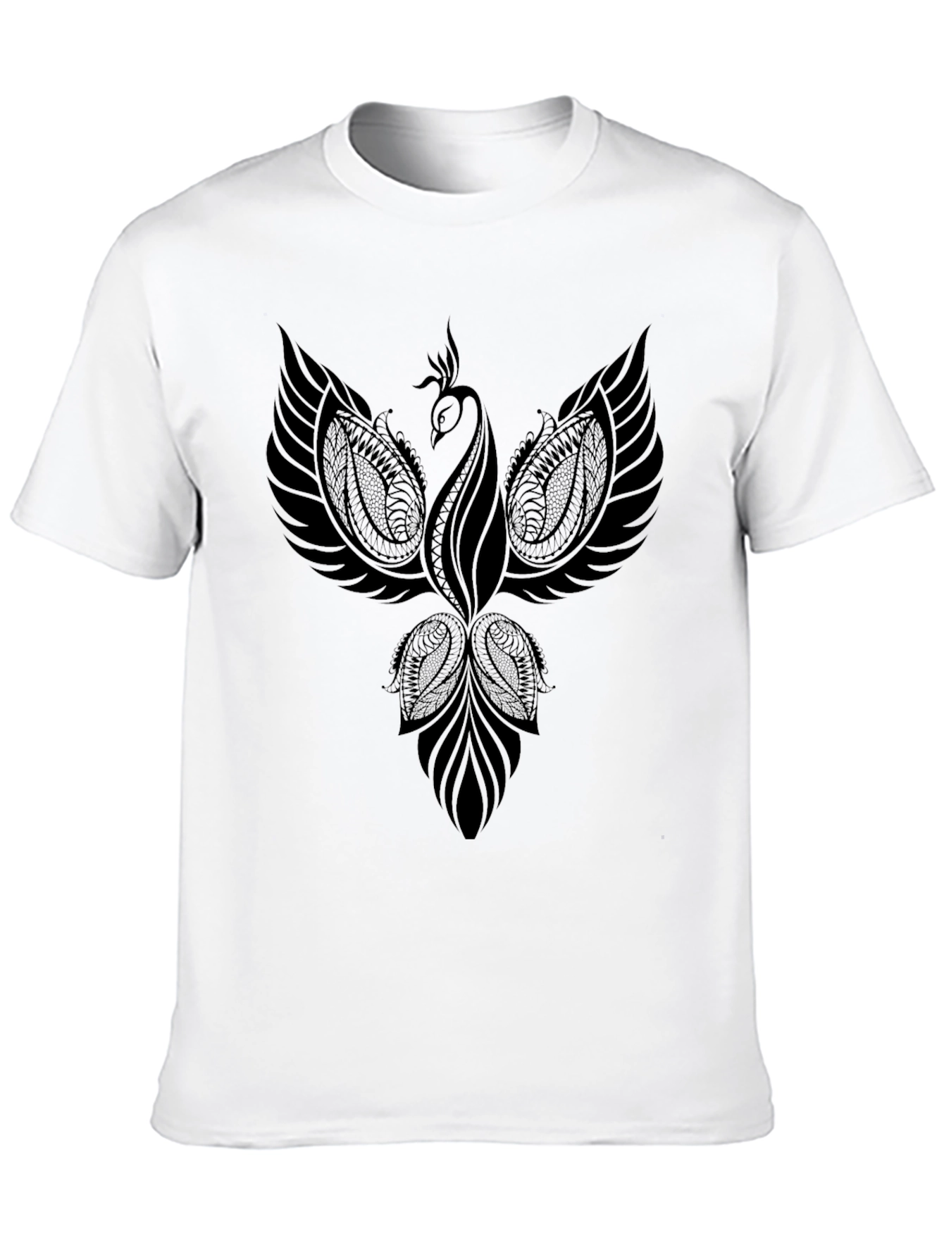 Phoenix Graphic Print Crew Neck T-Shirt