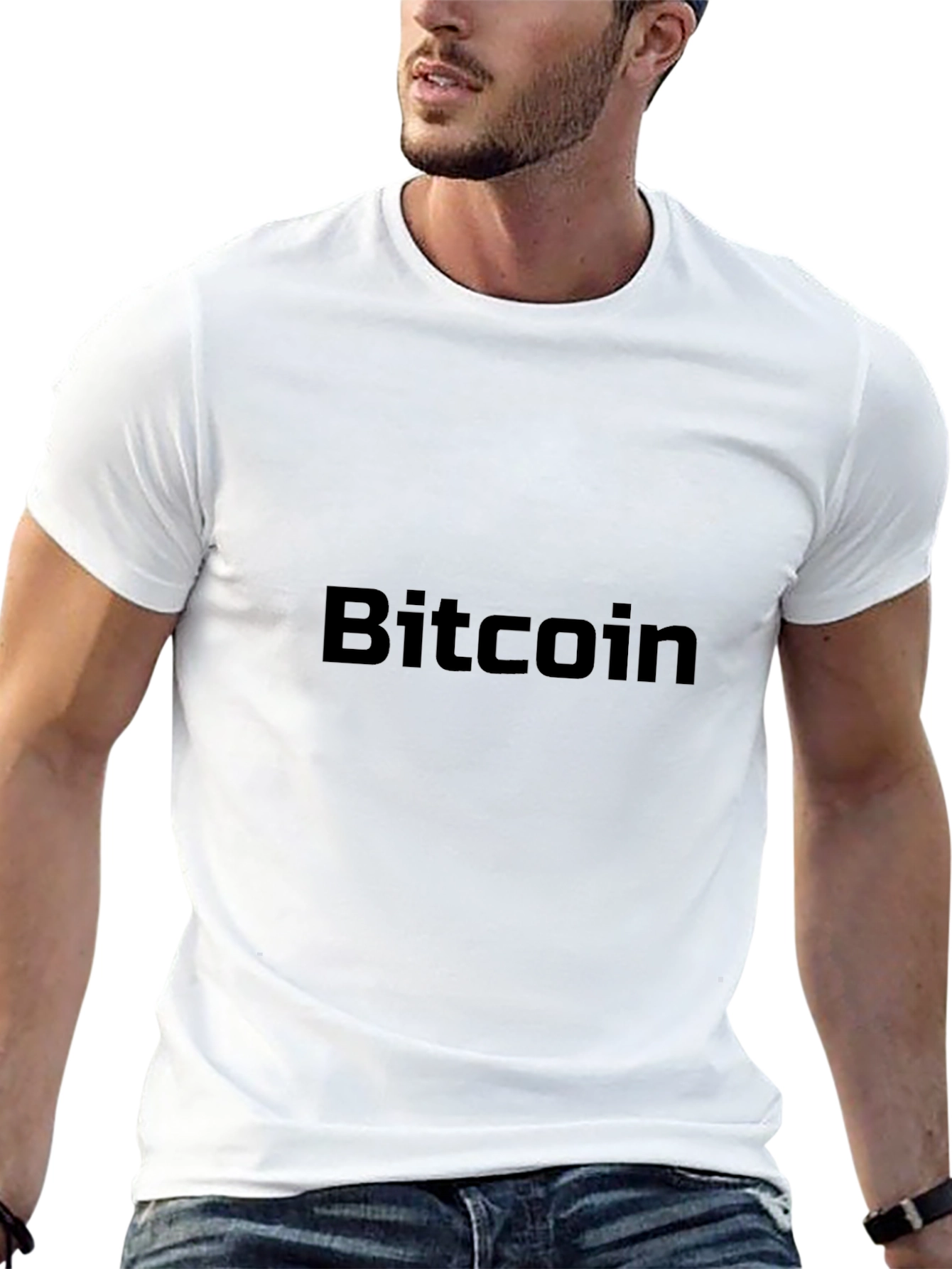 Bitcoin Black T-Shirt Crypto Currency Tee