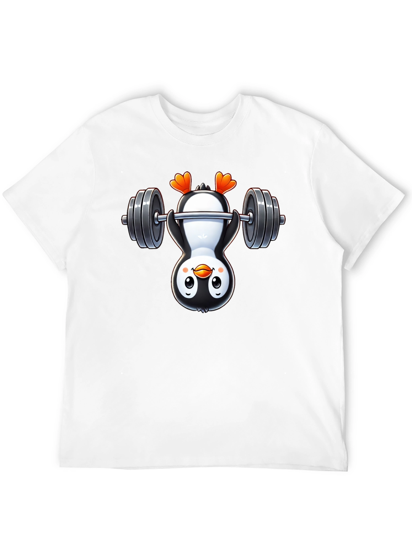Penguin Gymnast T-Shirt - Black Cotton Tee