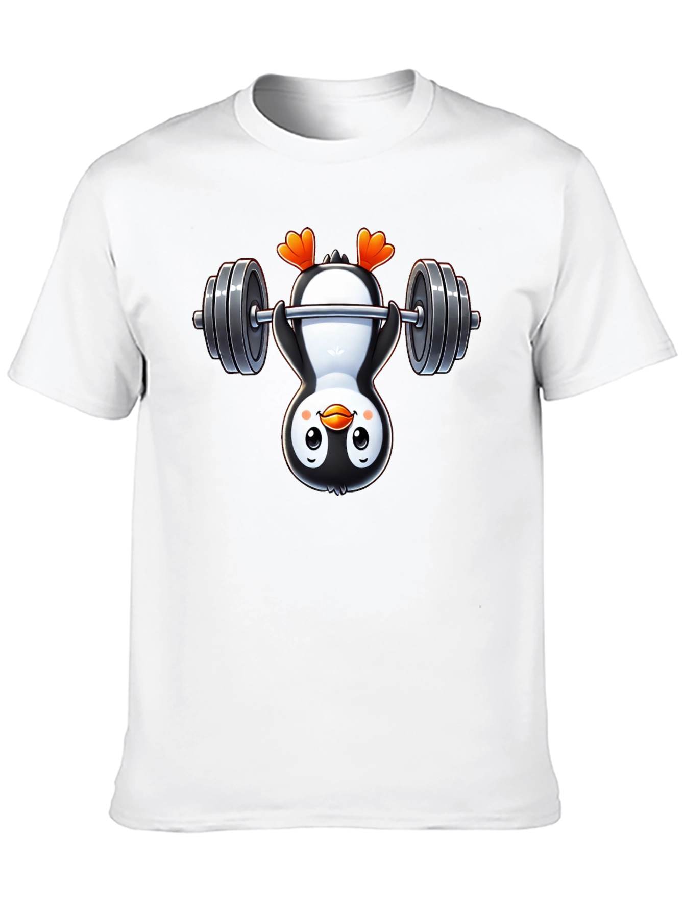 Penguin Gymnast T-Shirt - Black Cotton Tee