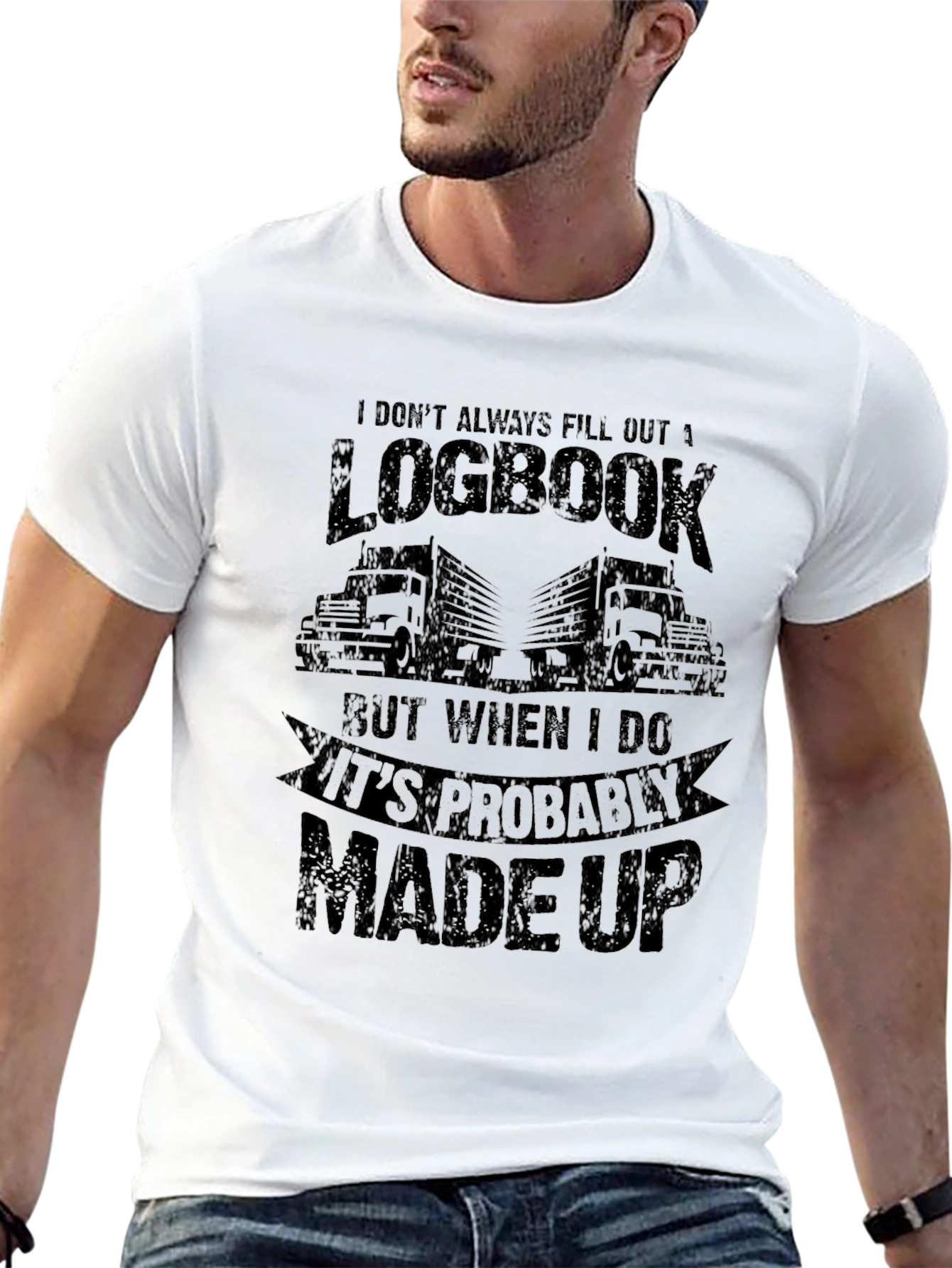 Funny Trucker Logbook T-Shirt