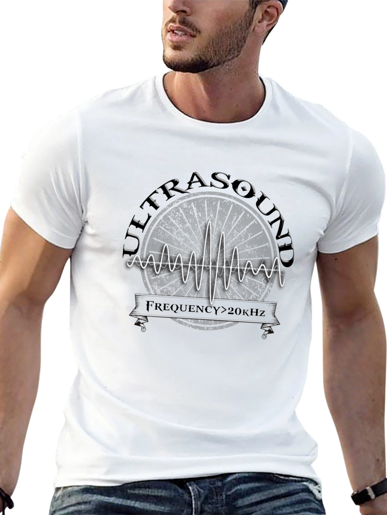 Ultrasound Frequency T-Shirt - Science Graphic Tee