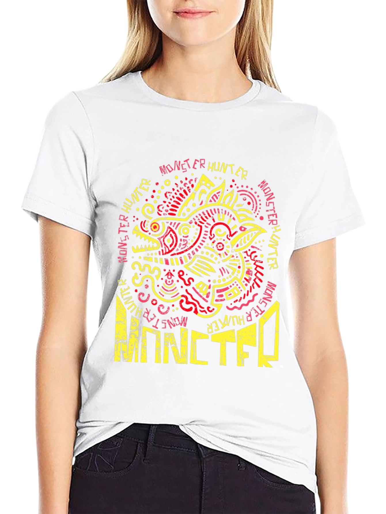 Monster Hunter Graphic Tee - Cool Dragon Design