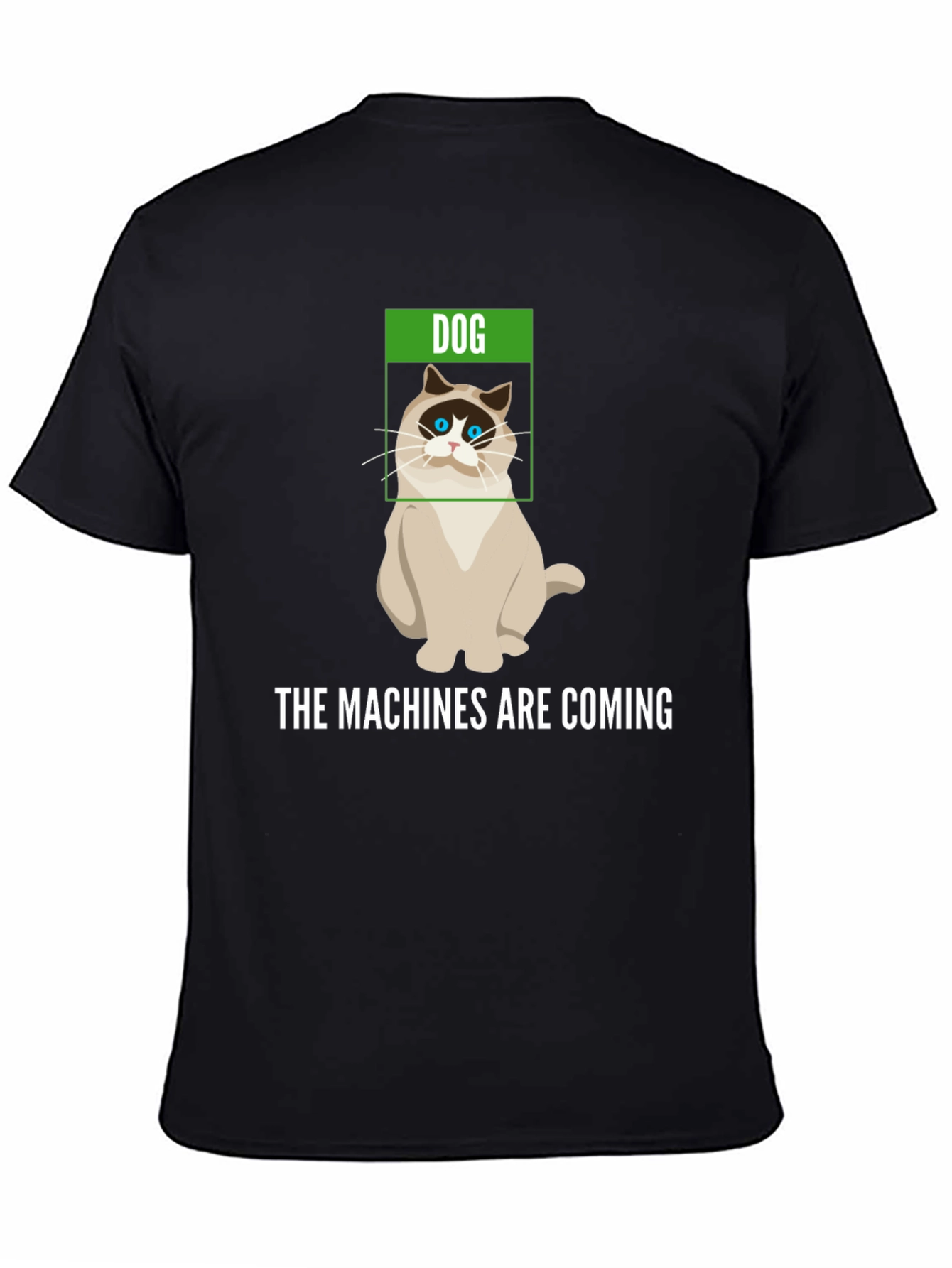 Humorous The Machines are Coming Cat T-Shirt