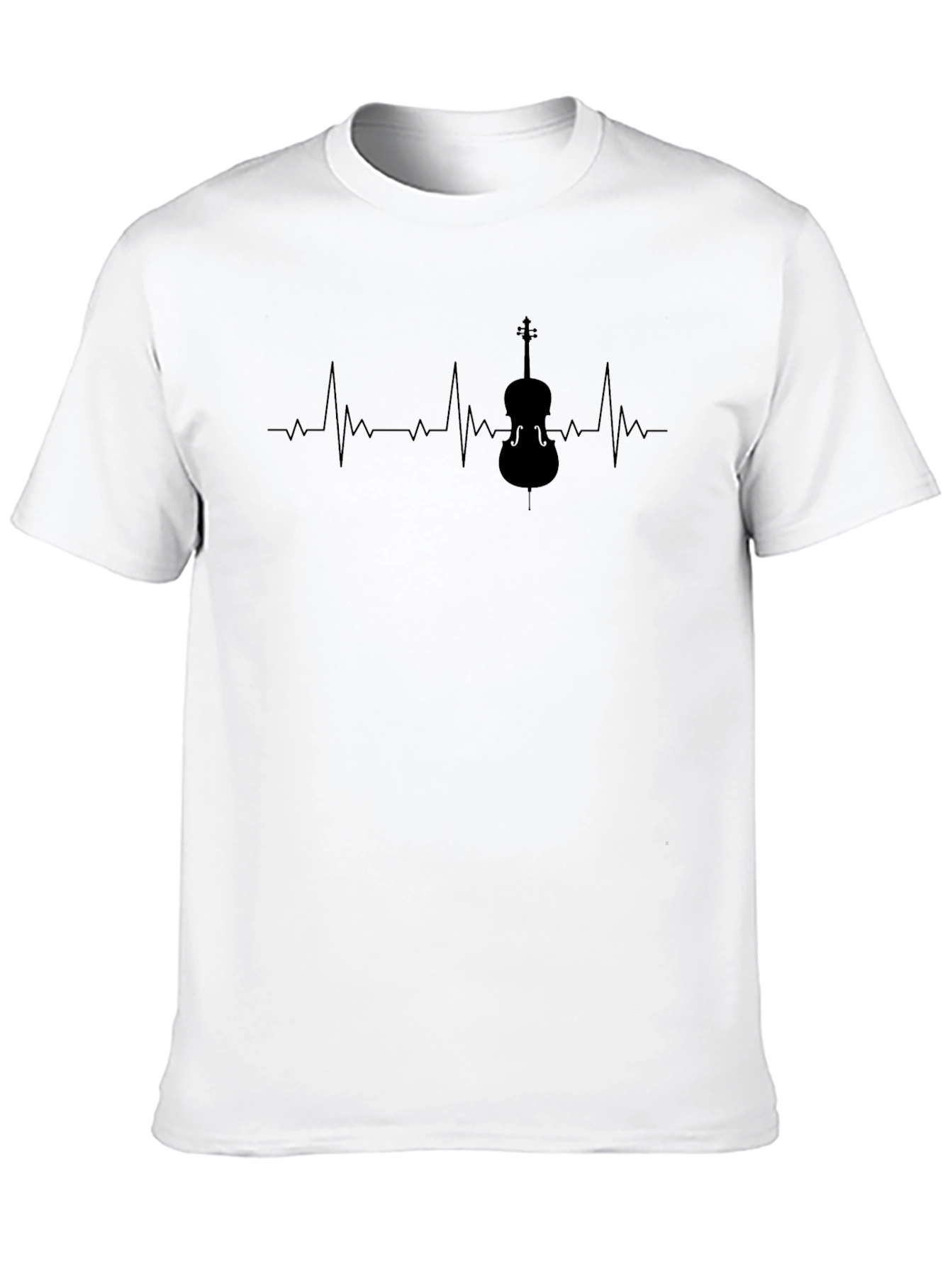 Cello Heartbeat T-Shirt - Music Lover Tee