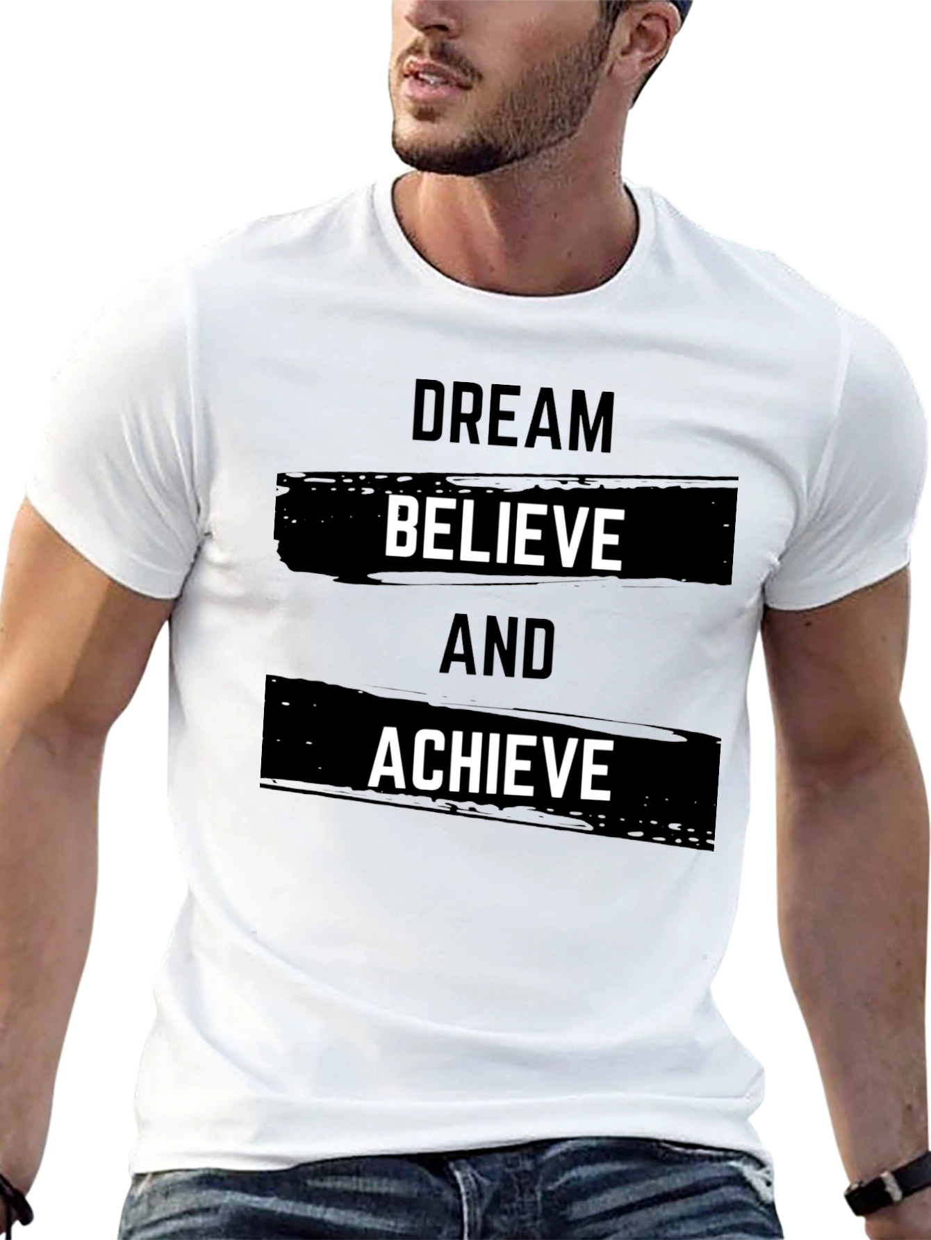 Dream Believe Achieve Black T-Shirt