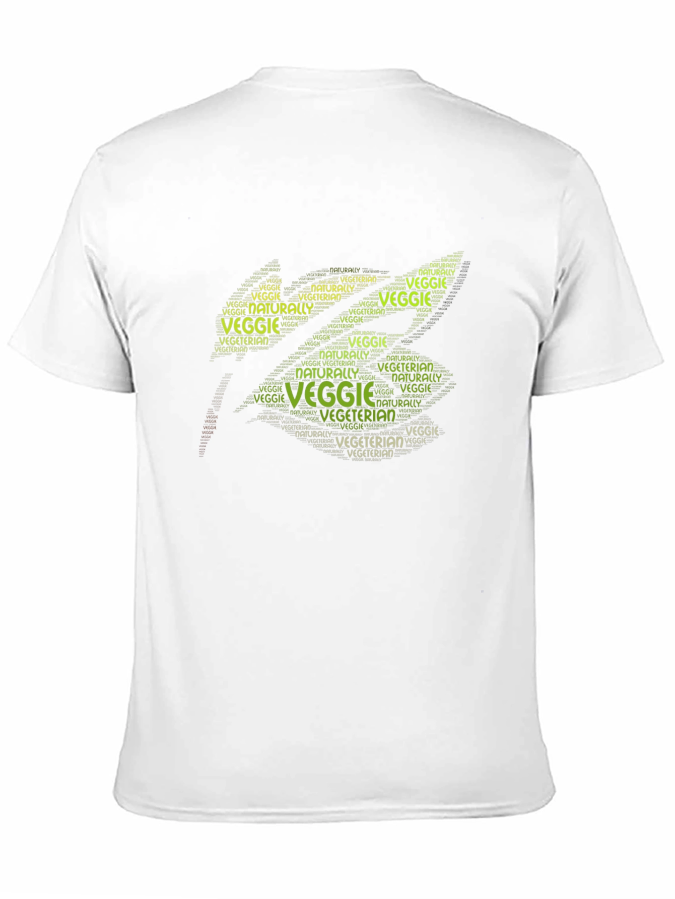 Veggie Vegetarian Word Art Graphic T-Shirt