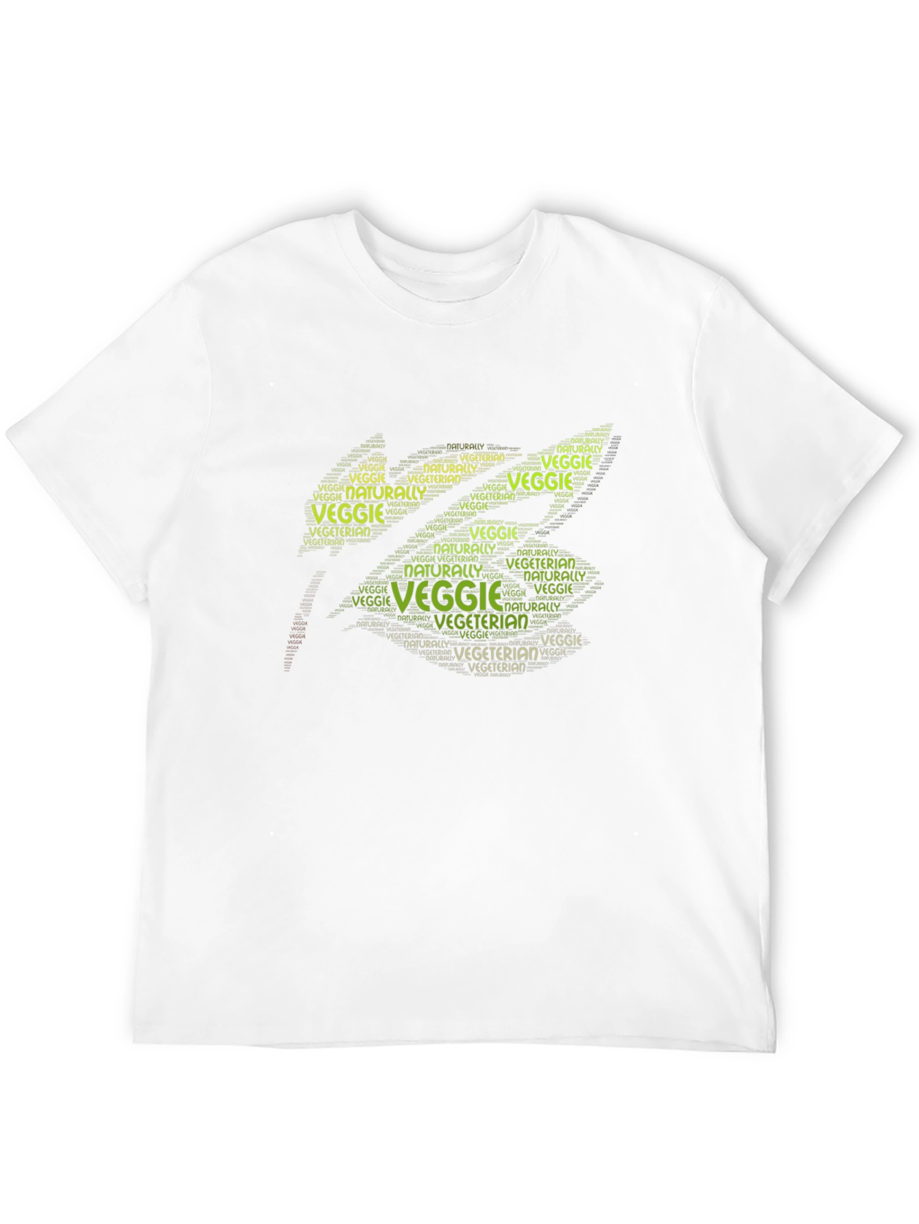 Veggie Vegetarian Word Art Graphic T-Shirt