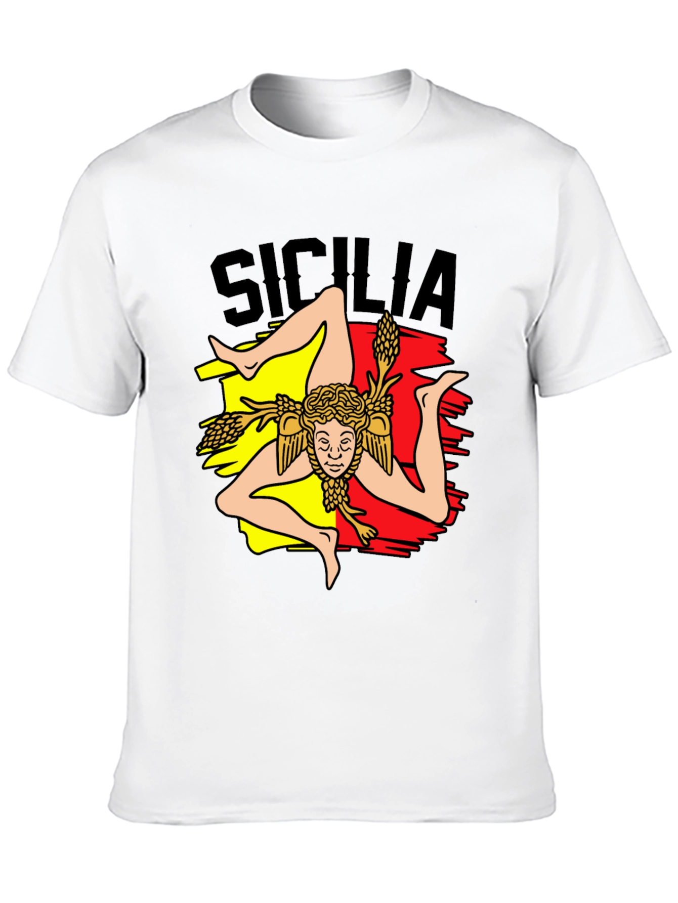 Sicilia Trinacria T-Shirt - Italy Sicilian Symbol Tee