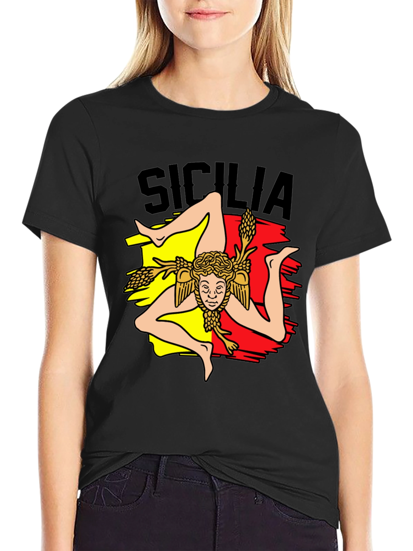 Sicilia Trinacria T-Shirt - Italy Sicilian Symbol Tee