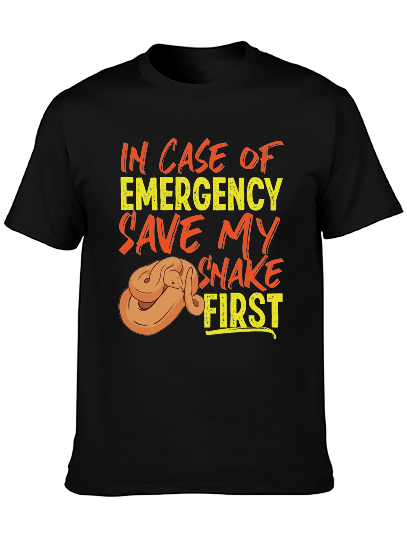 Save My Snake First T-Shirt Emergency Pet Reptile Tee