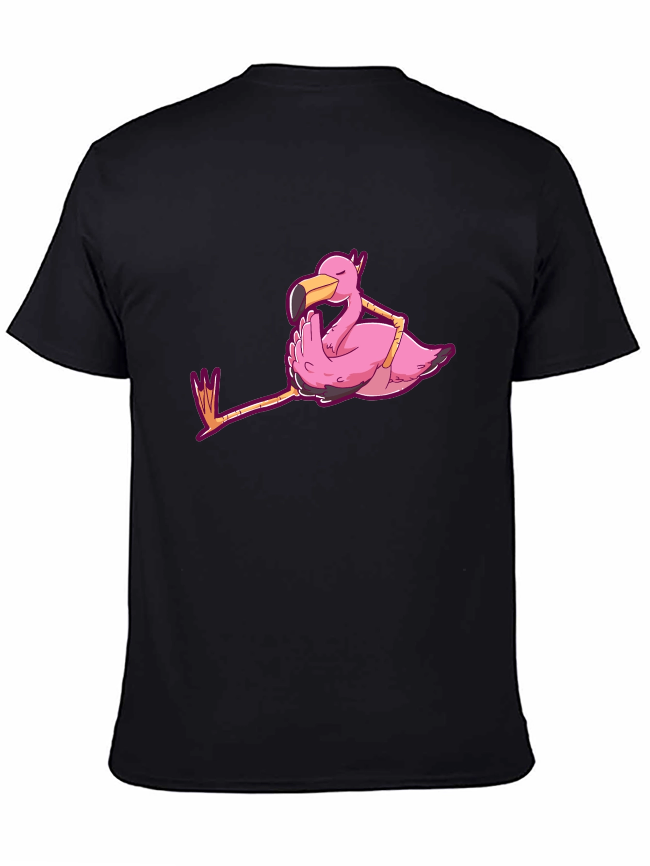 Chill Flamingo Graphic Tee - Relaxed Style