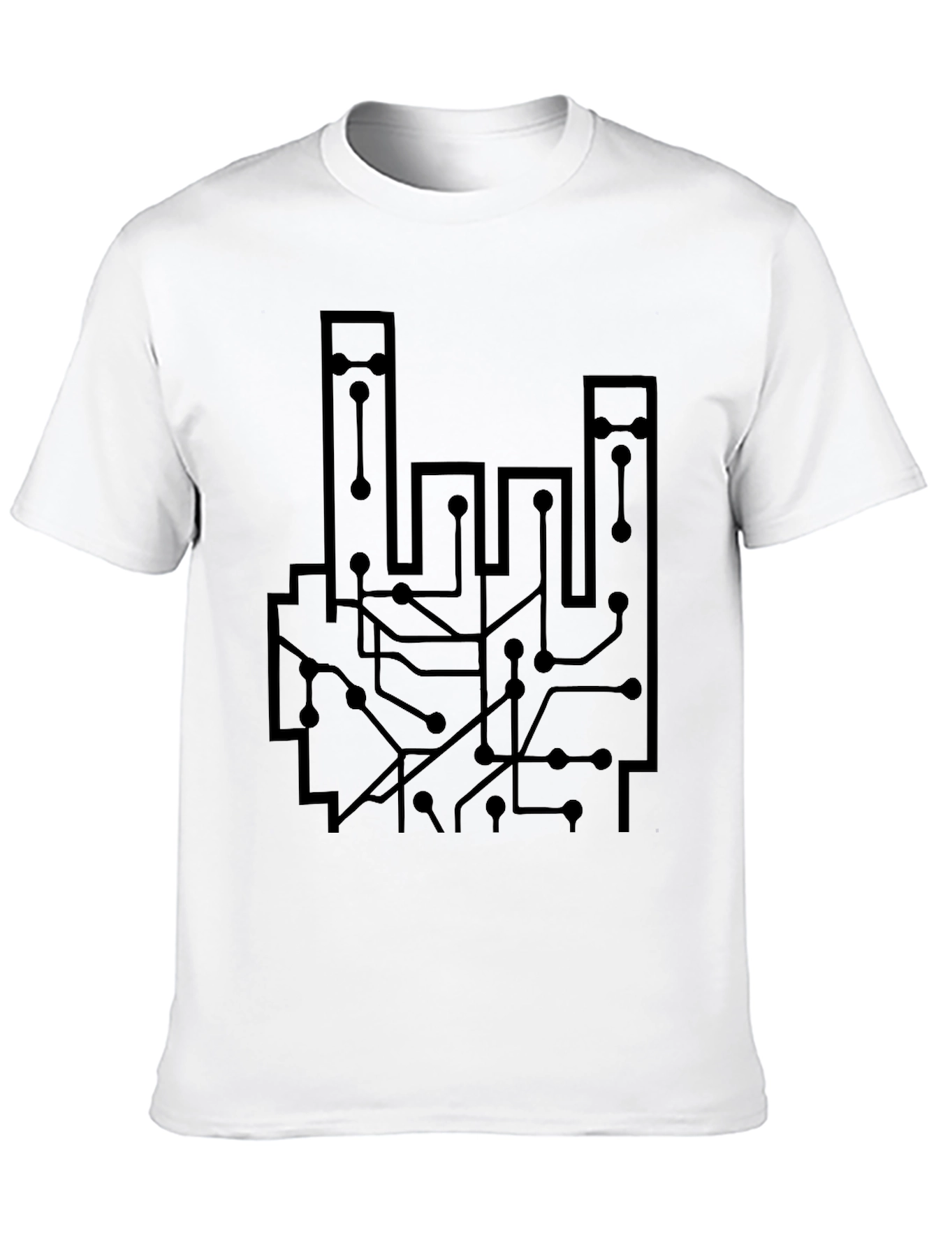 Circuit Board Graphic T-Shirt