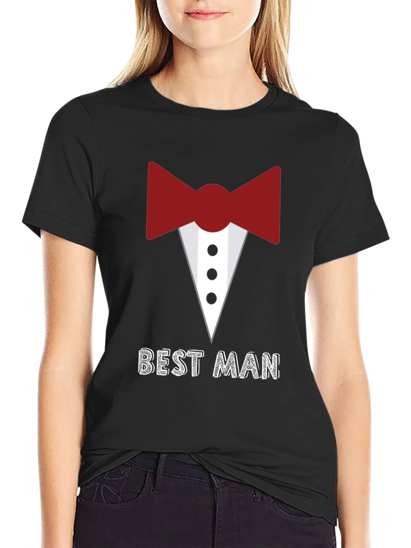 Best Man Tuxedo Graphic Tee - Wedding Party Apparel
