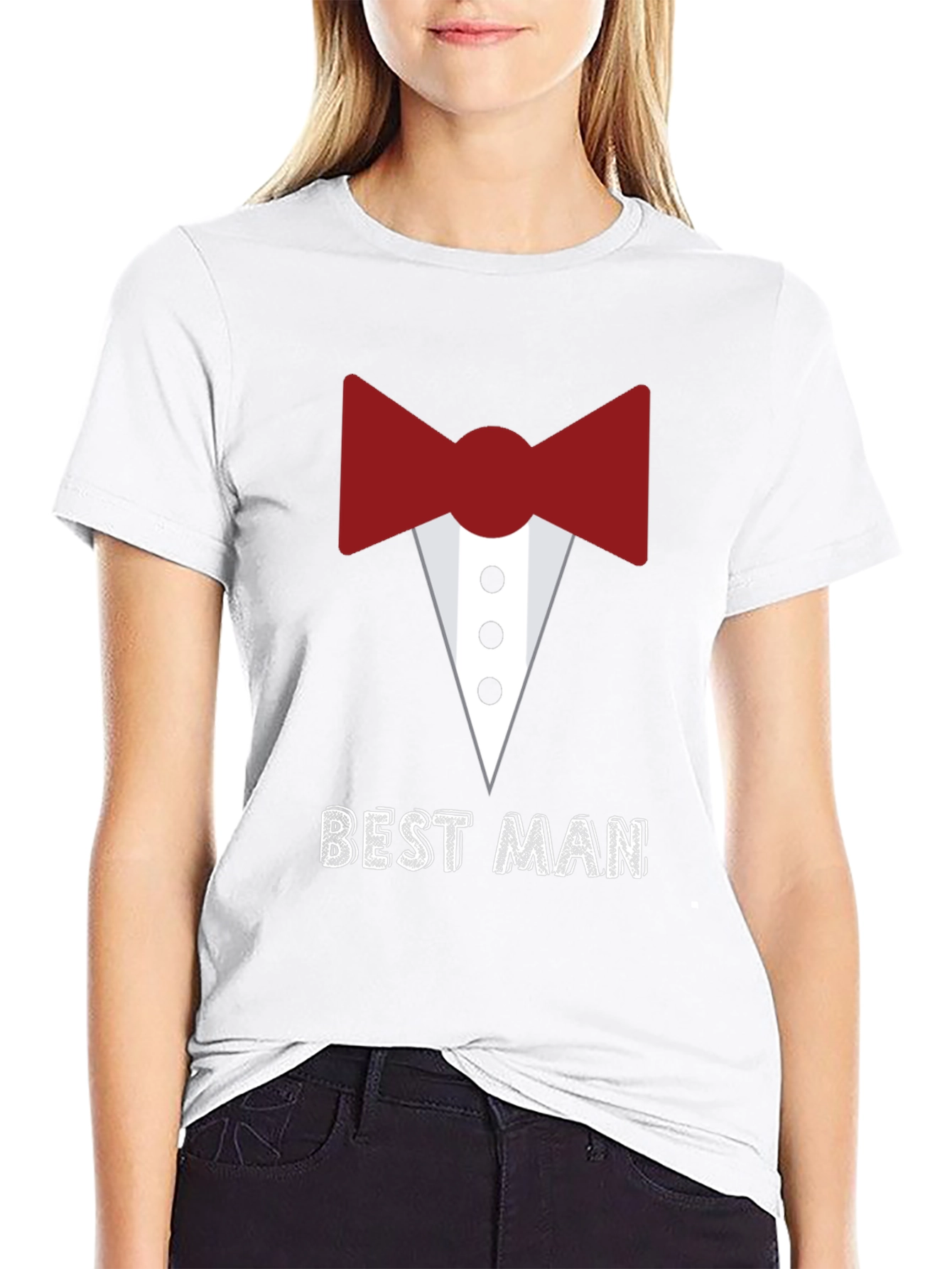 Best Man Tuxedo Graphic Tee - Wedding Party Apparel