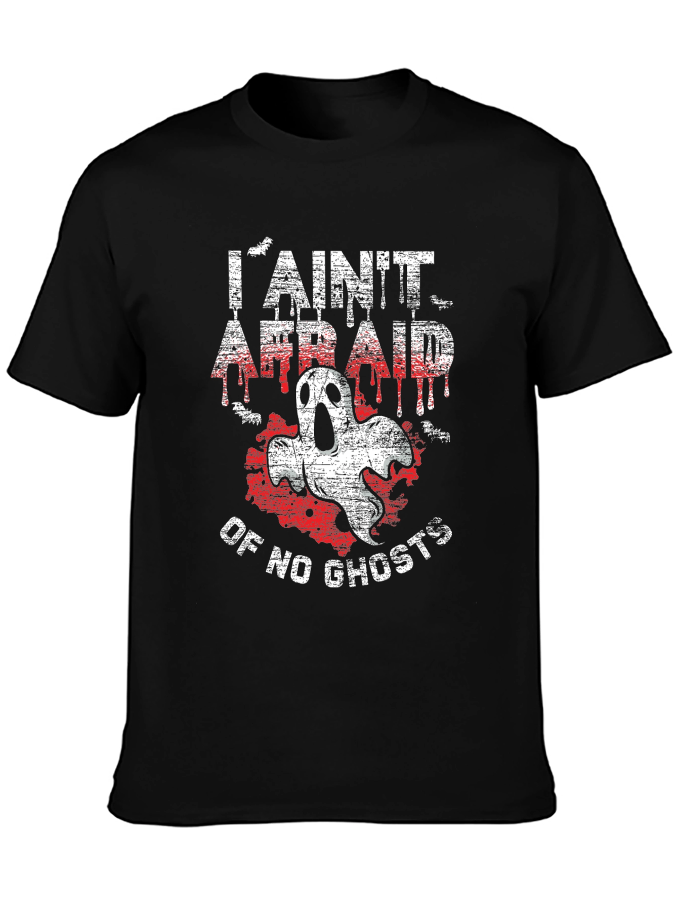 I Aint Afraid of No Ghosts Black T-Shirt