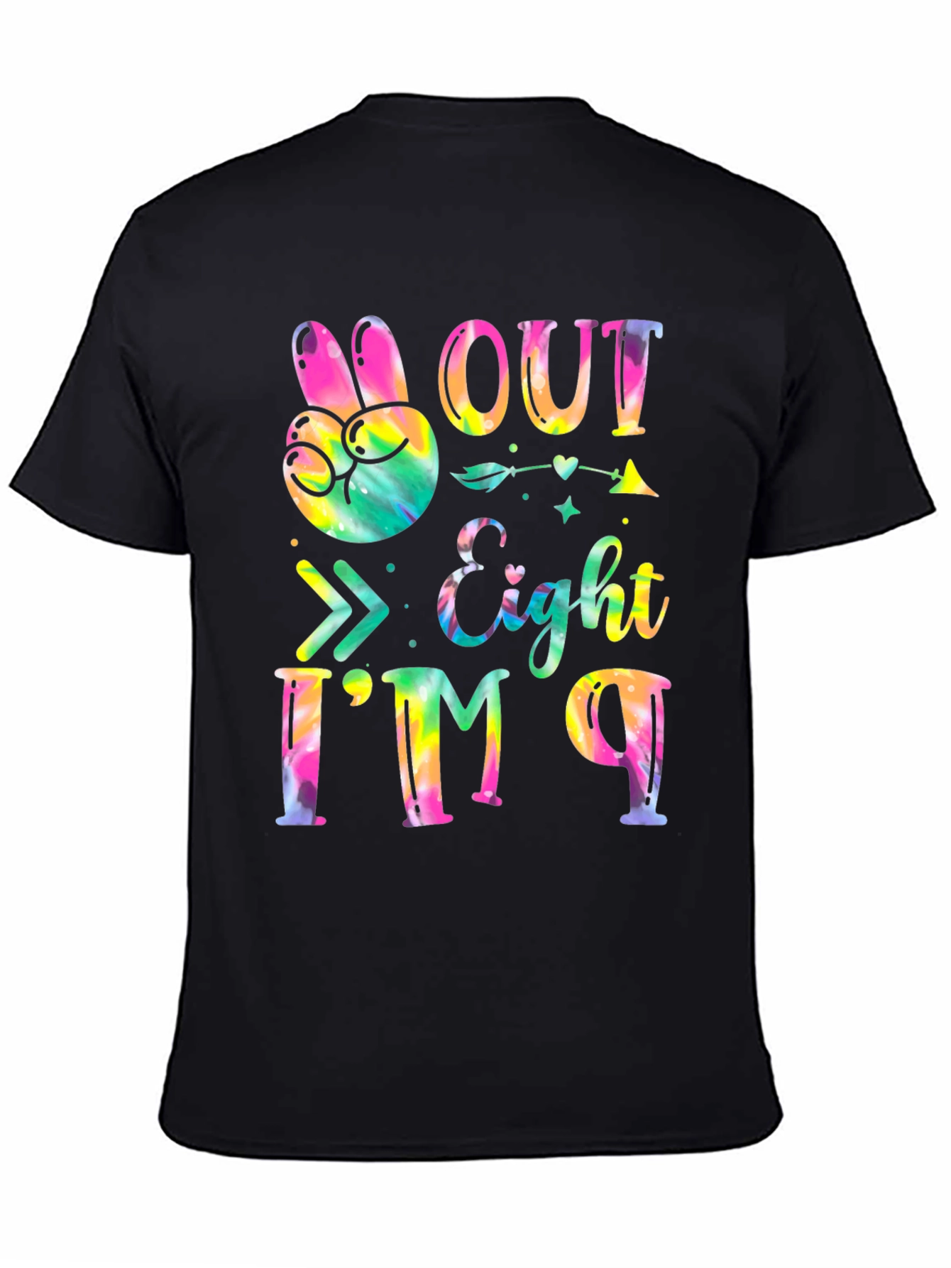 Peace Out Eight T-Shirt - Kids Birthday Party Tee