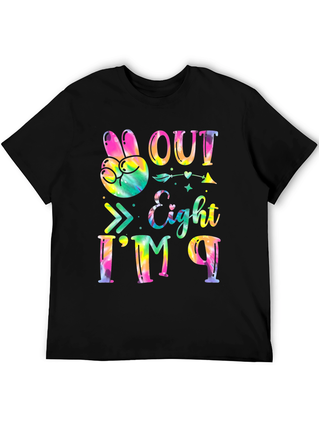 Peace Out Eight T-Shirt - Kids Birthday Party Tee