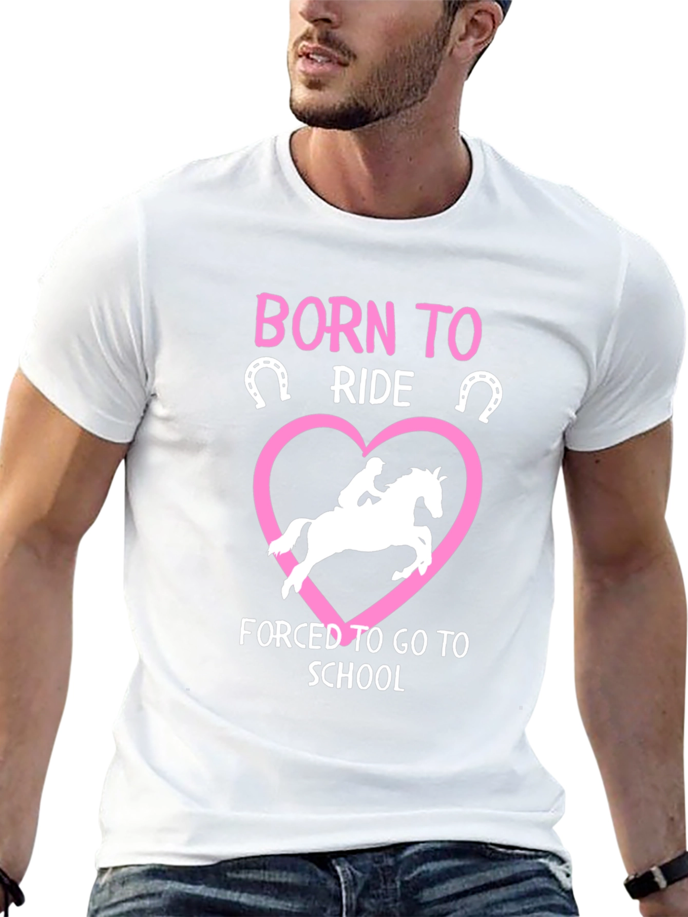 Born to Ride Horse Graphic T-Shirt
